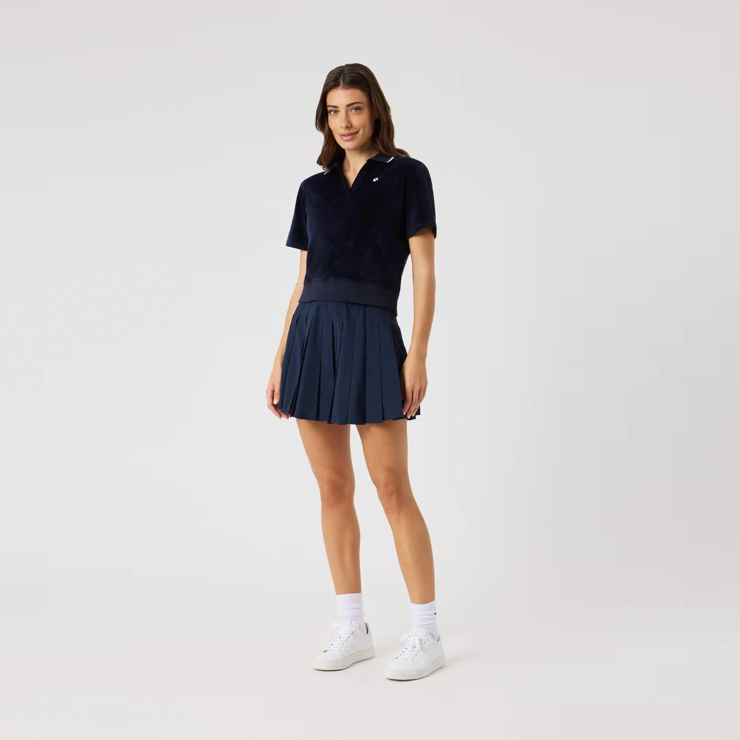 Ace Pleated Kjol Damer - mörkblå - Image 3
