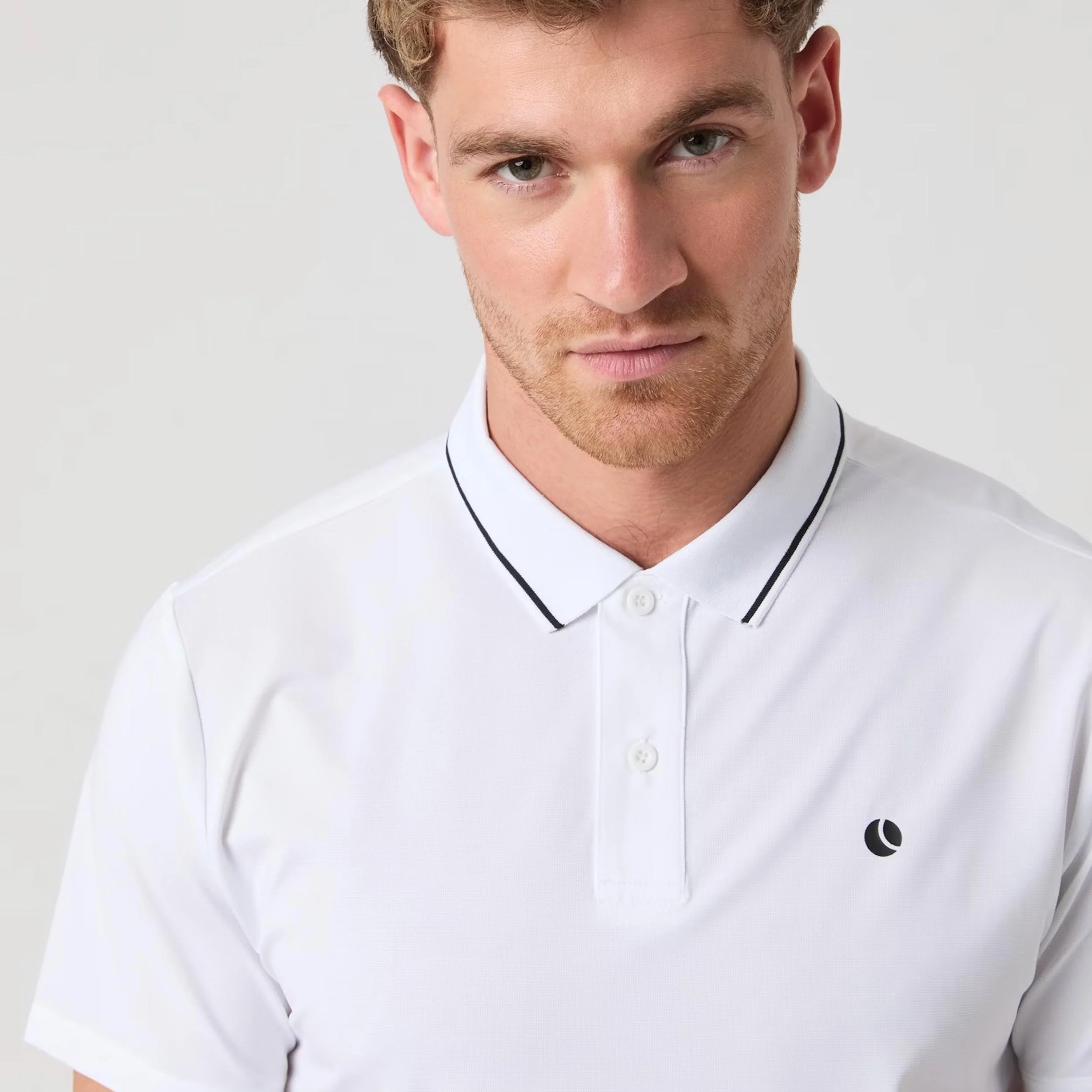 Ace Polo Herrar - vit - Image 5