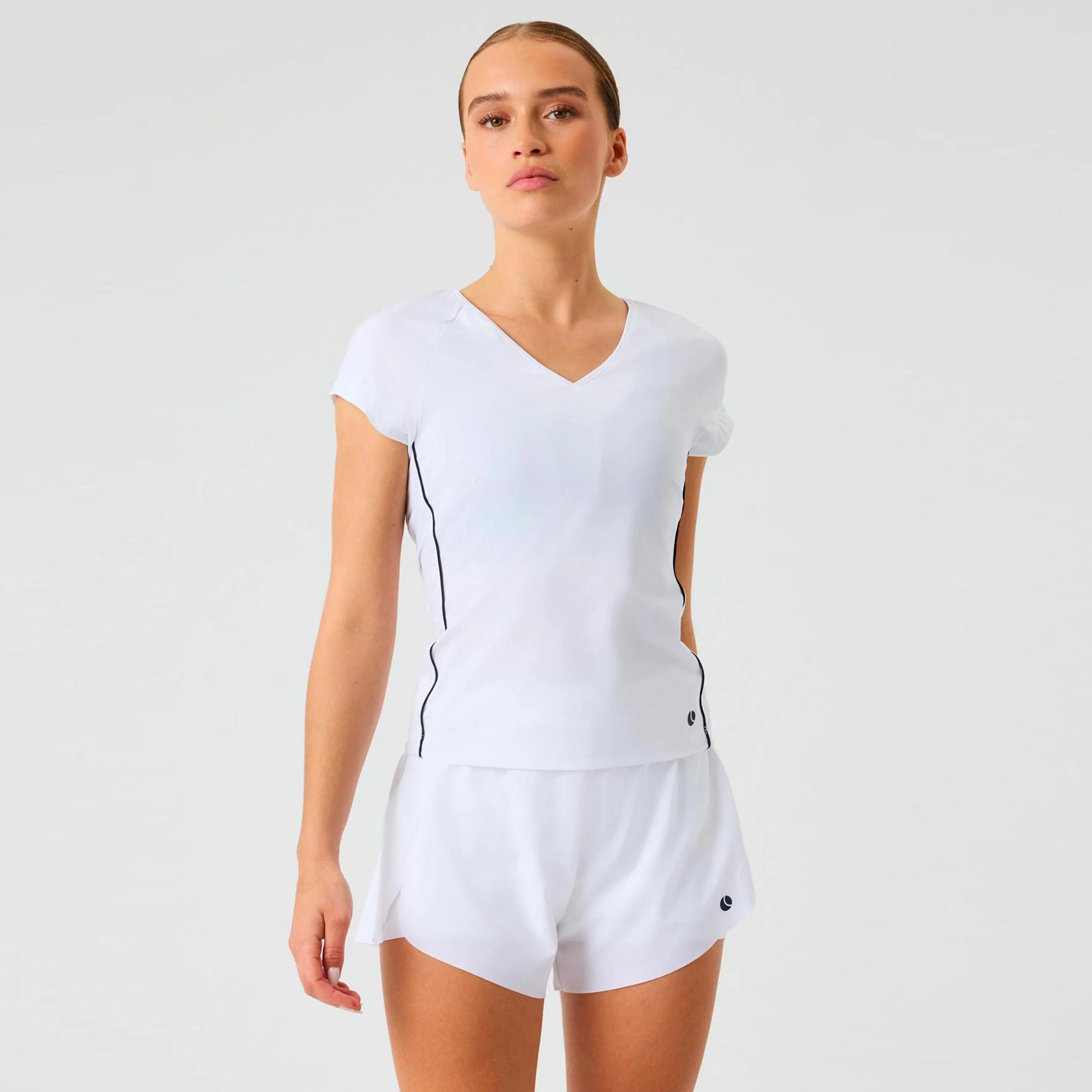 Ace V-Neck T-shirt Damer - vit