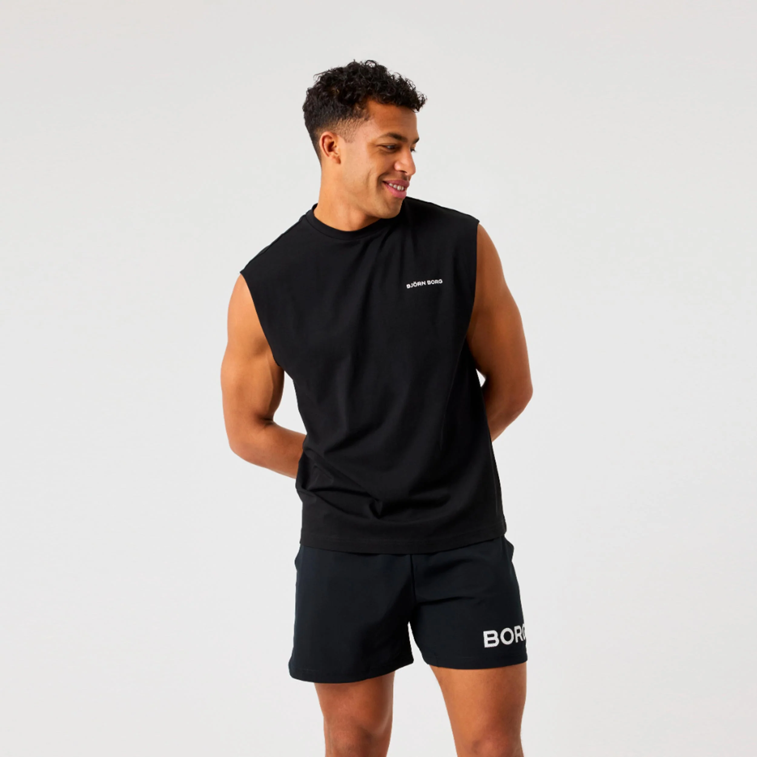 Borg Gym T-shirt Herrar - svart