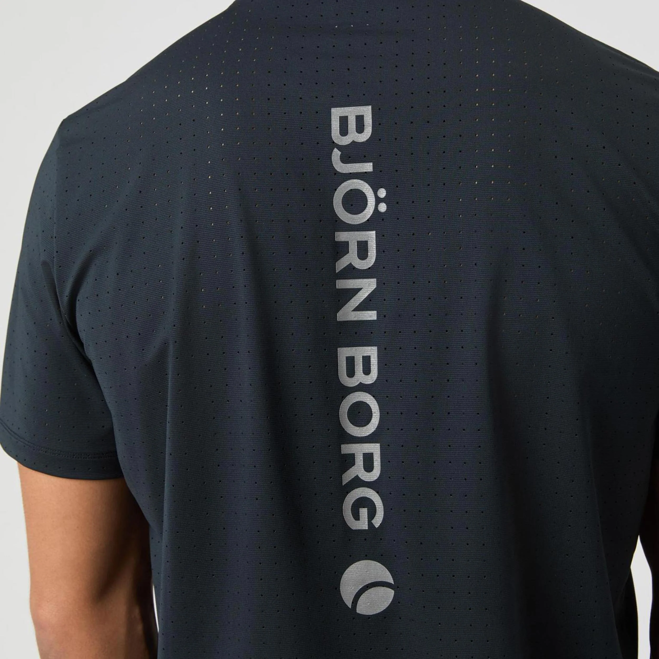 Borg Performance Perforated T-shirt Herrar-Svart - Image 4