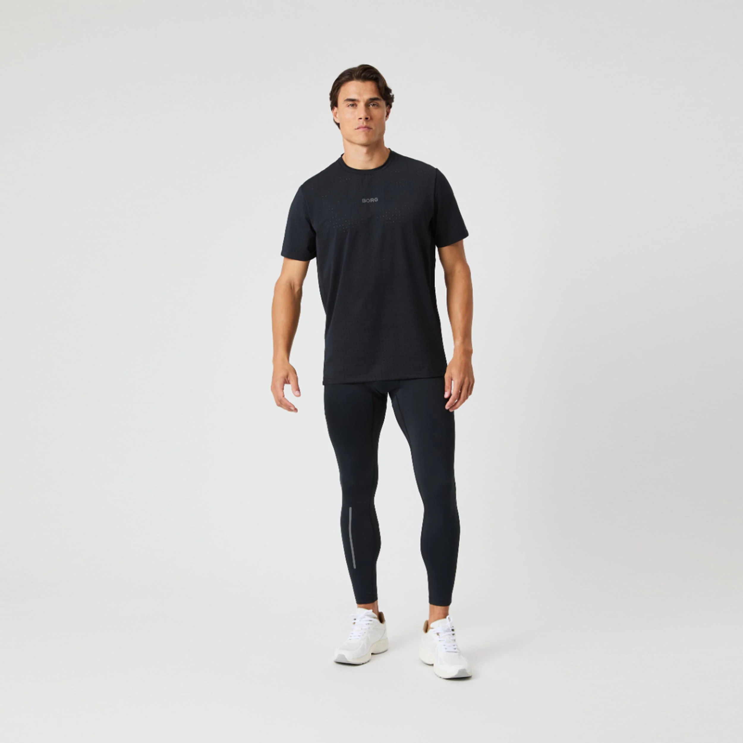 Borg Performance Perforated T-shirt Herrar-Svart - Image 5