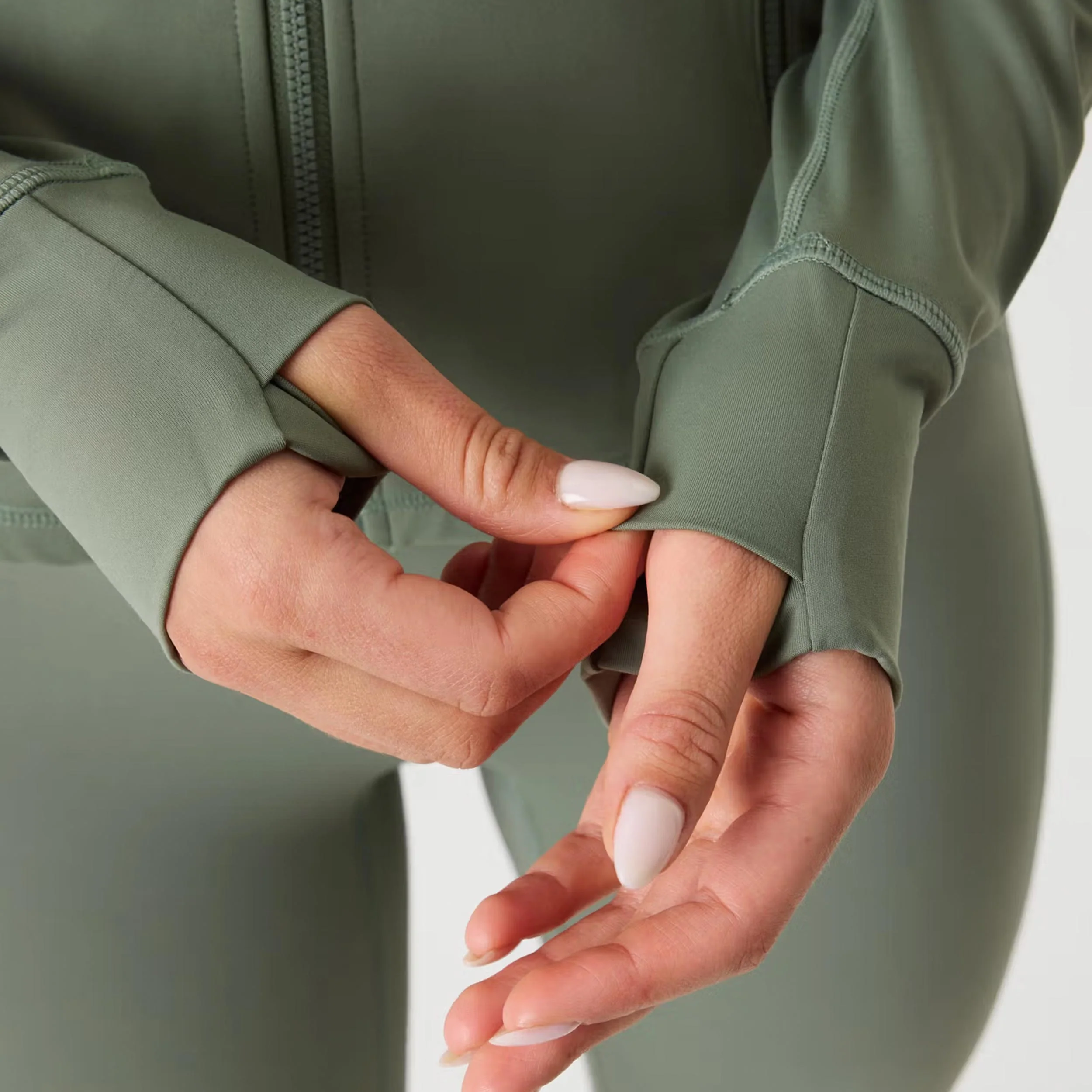 Borg Soft Zip Midlayer Långärmat Damer - visdom - Image 5