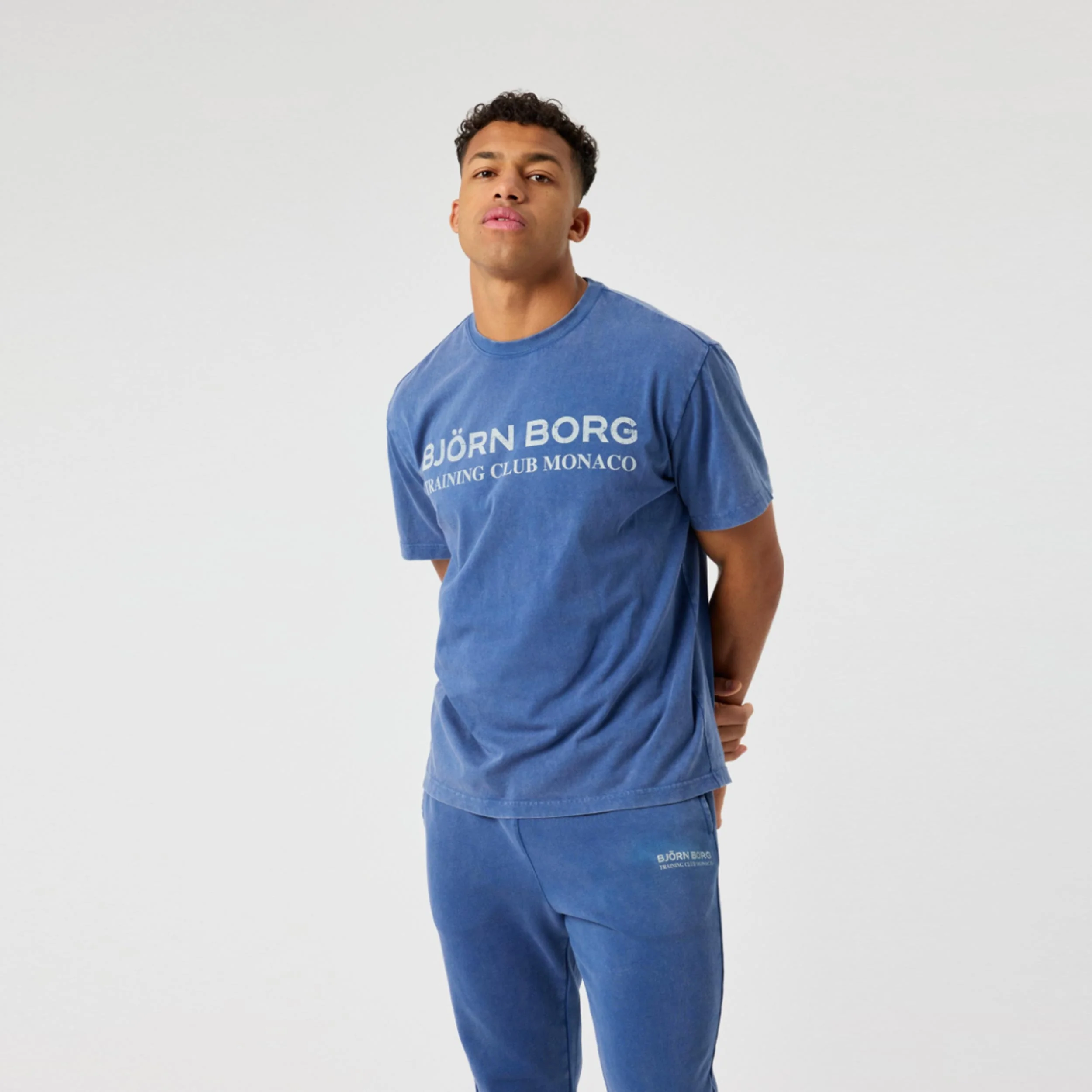 Classic Print T-shirt Herrar-blå