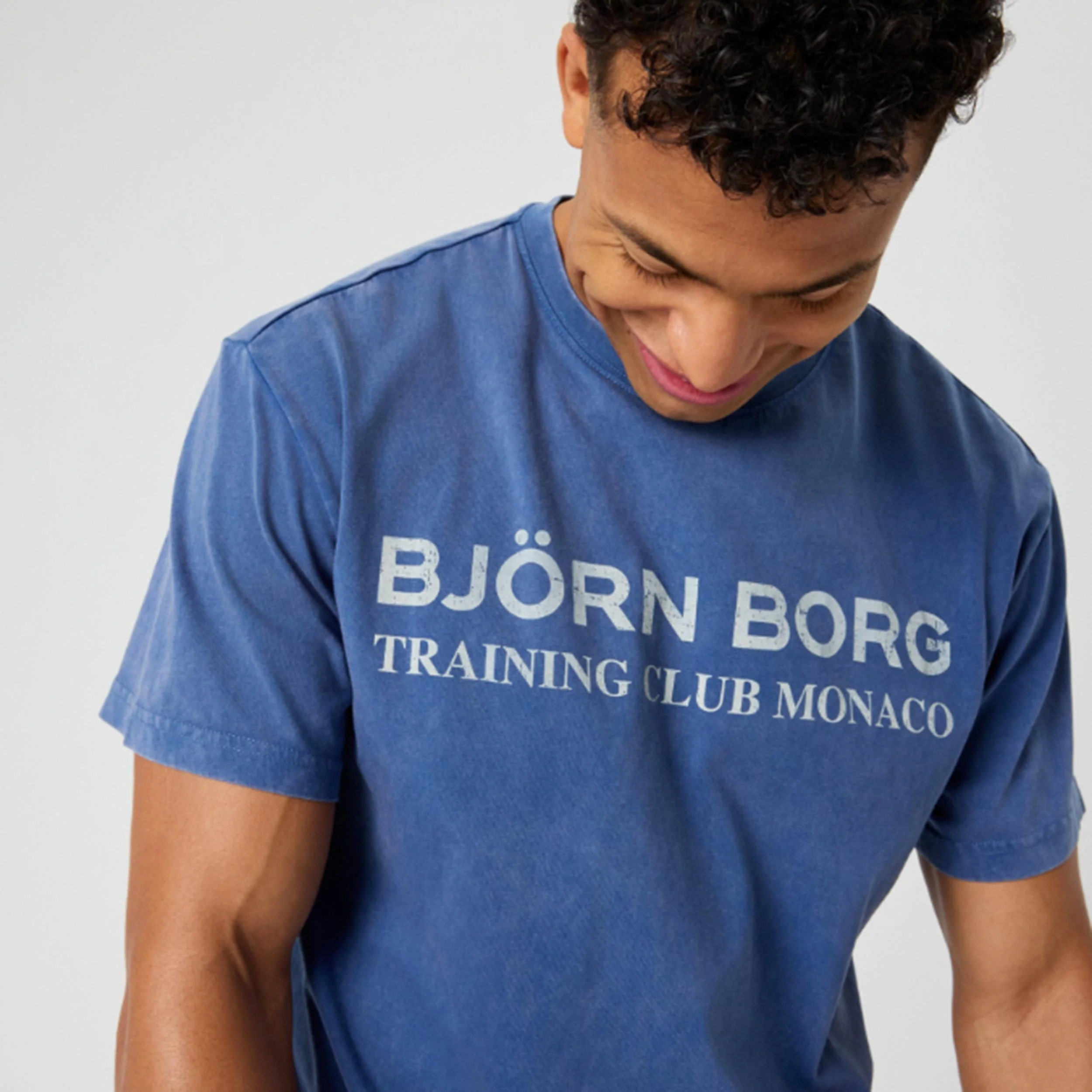 Classic Print T-shirt Herrar-blå - Image 3