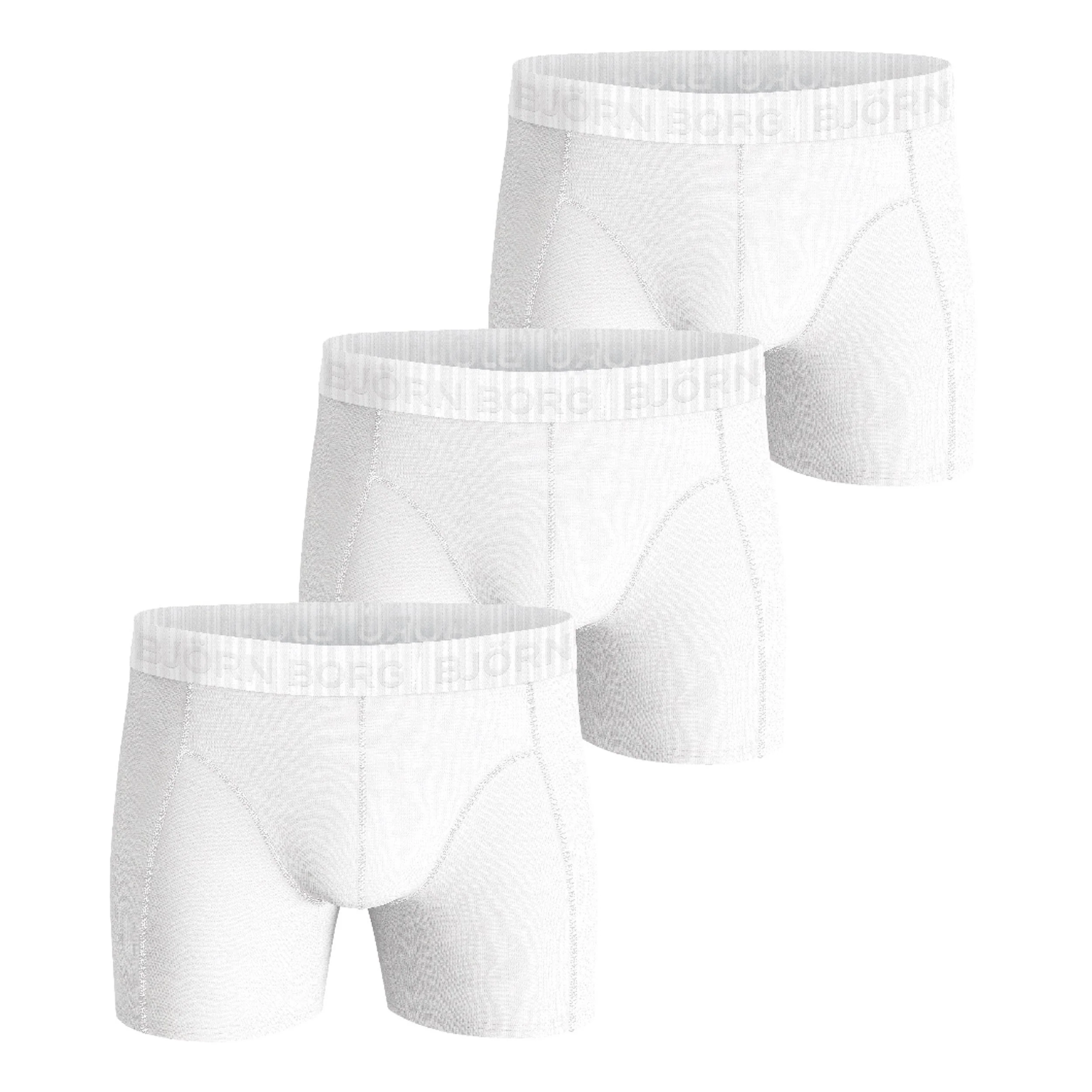 Stretch Boxershorts 3-pack Herrar - vit,