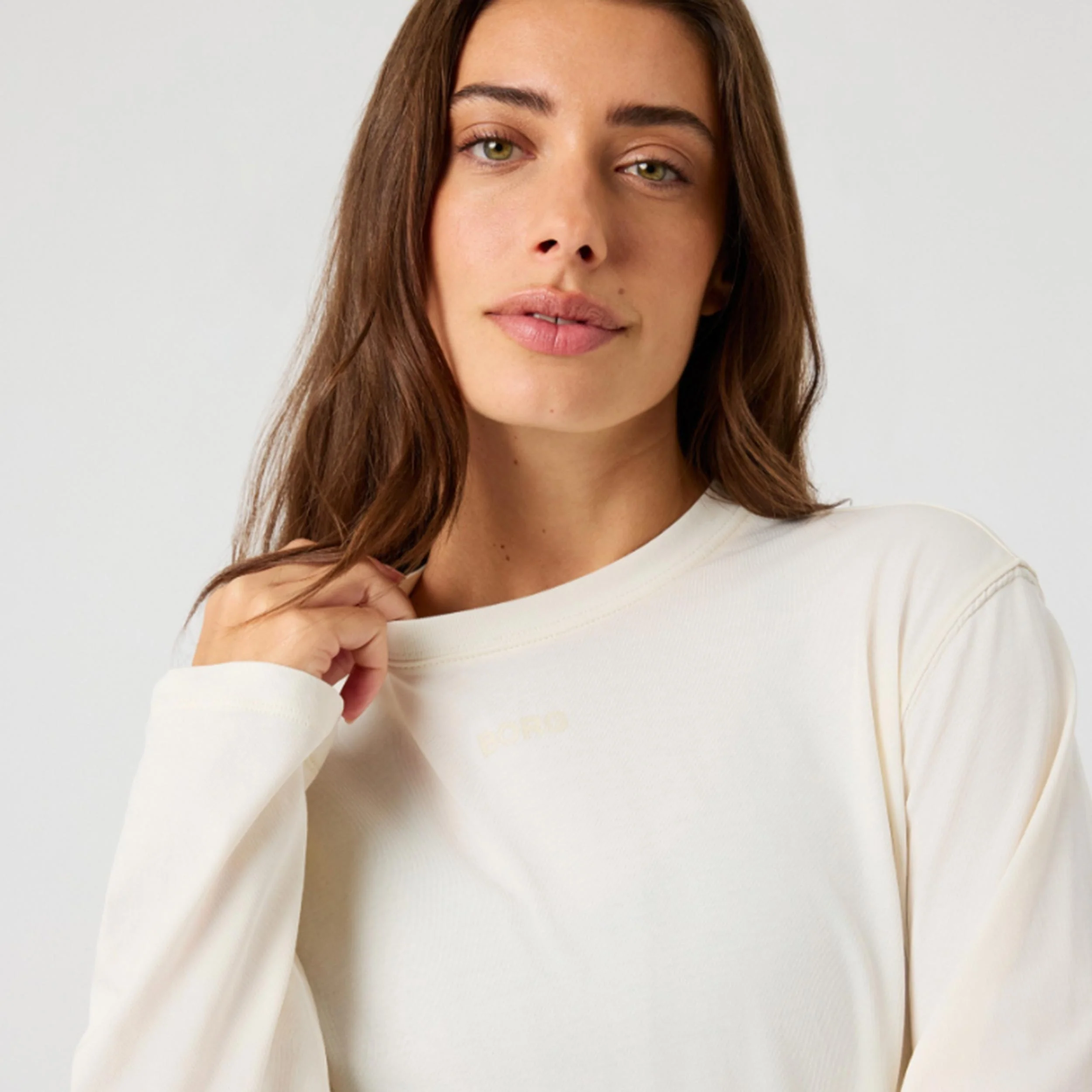 Studio Oversized Långärmat Damer - creme - Image 3