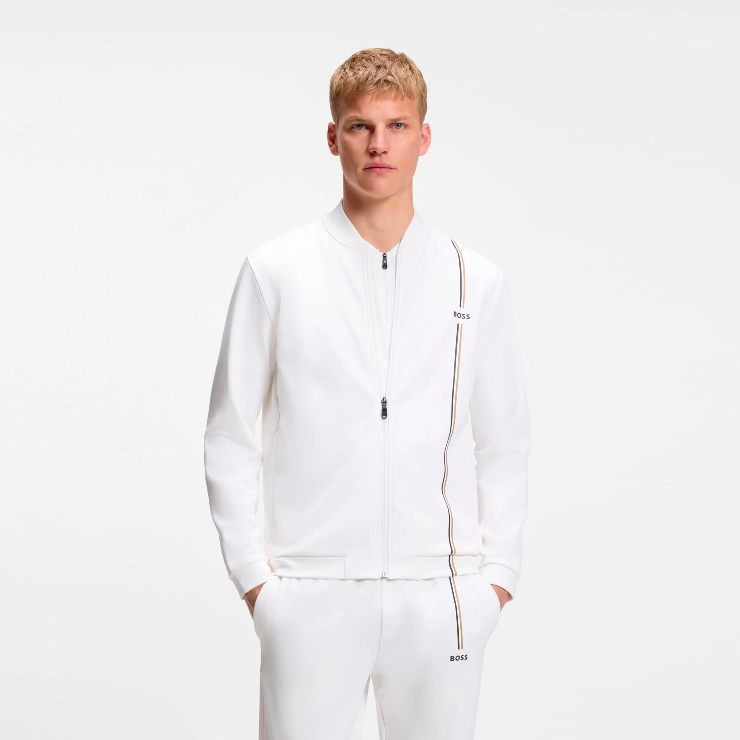 Game Full Zip Sweat-jacka Herrar - vit