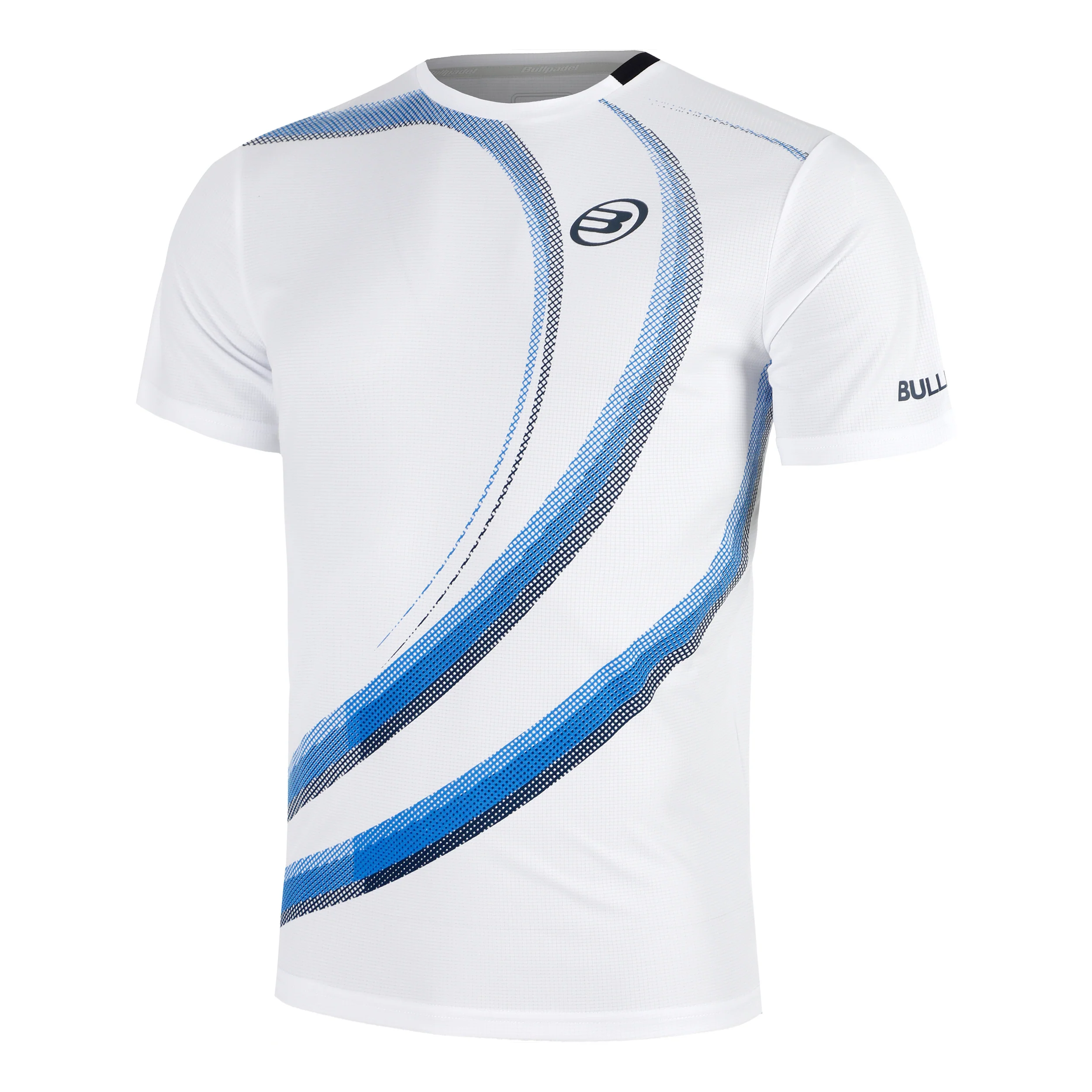 Beque T-shirt Herrar-Vit,Ljusblå