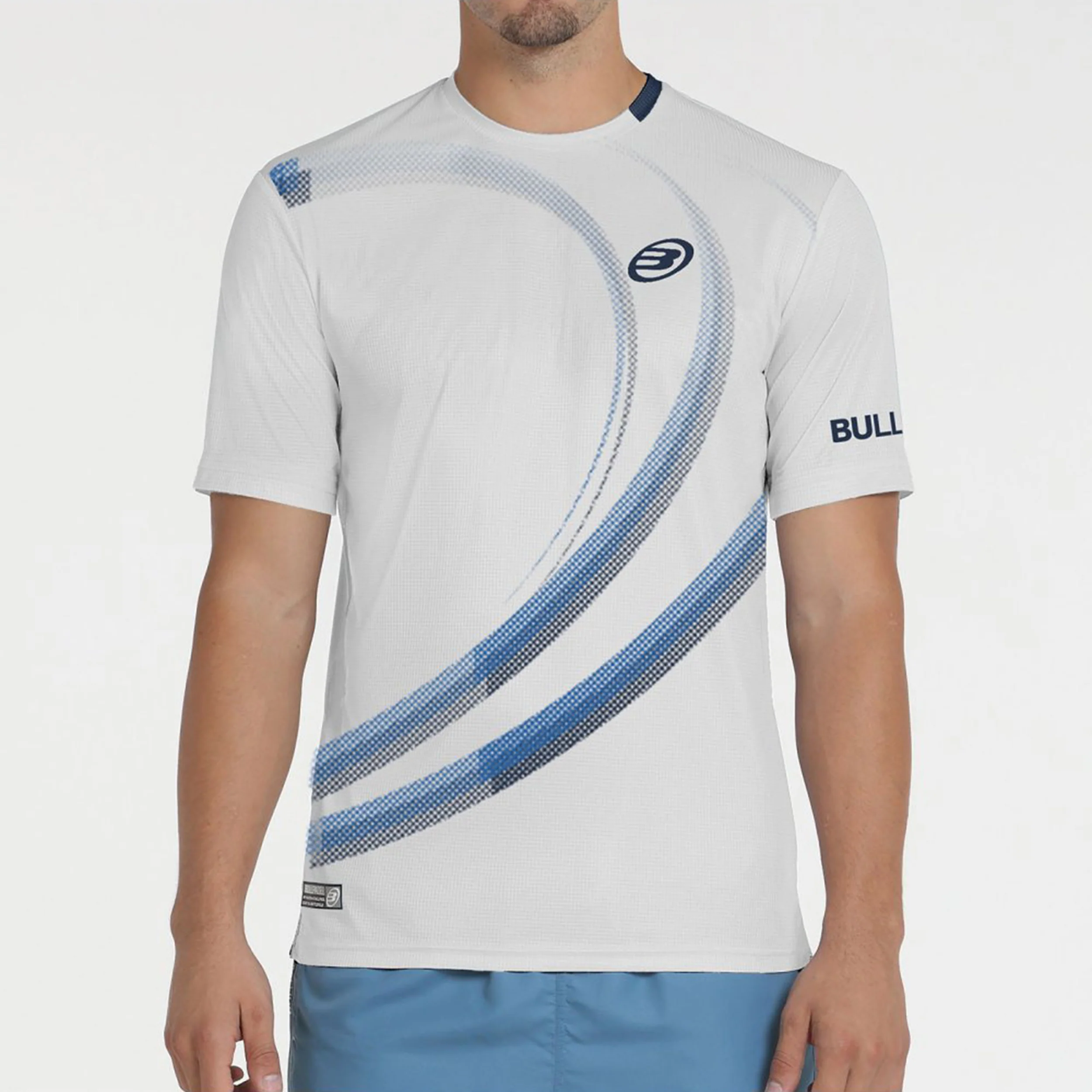 Beque T-shirt Herrar-Vit,Ljusblå - Image 2