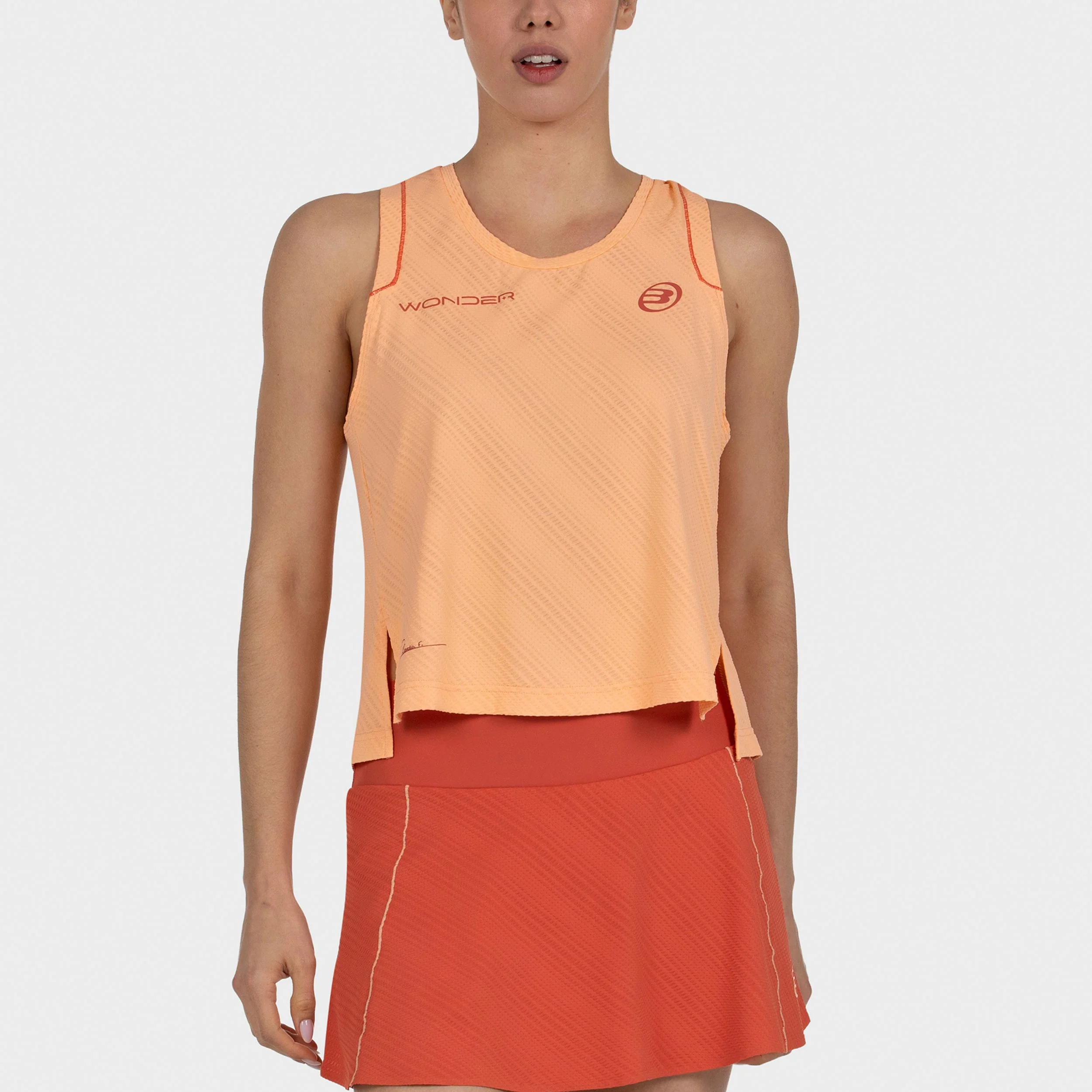 Claudia 26V Linne Damer - aprikos - Image 2