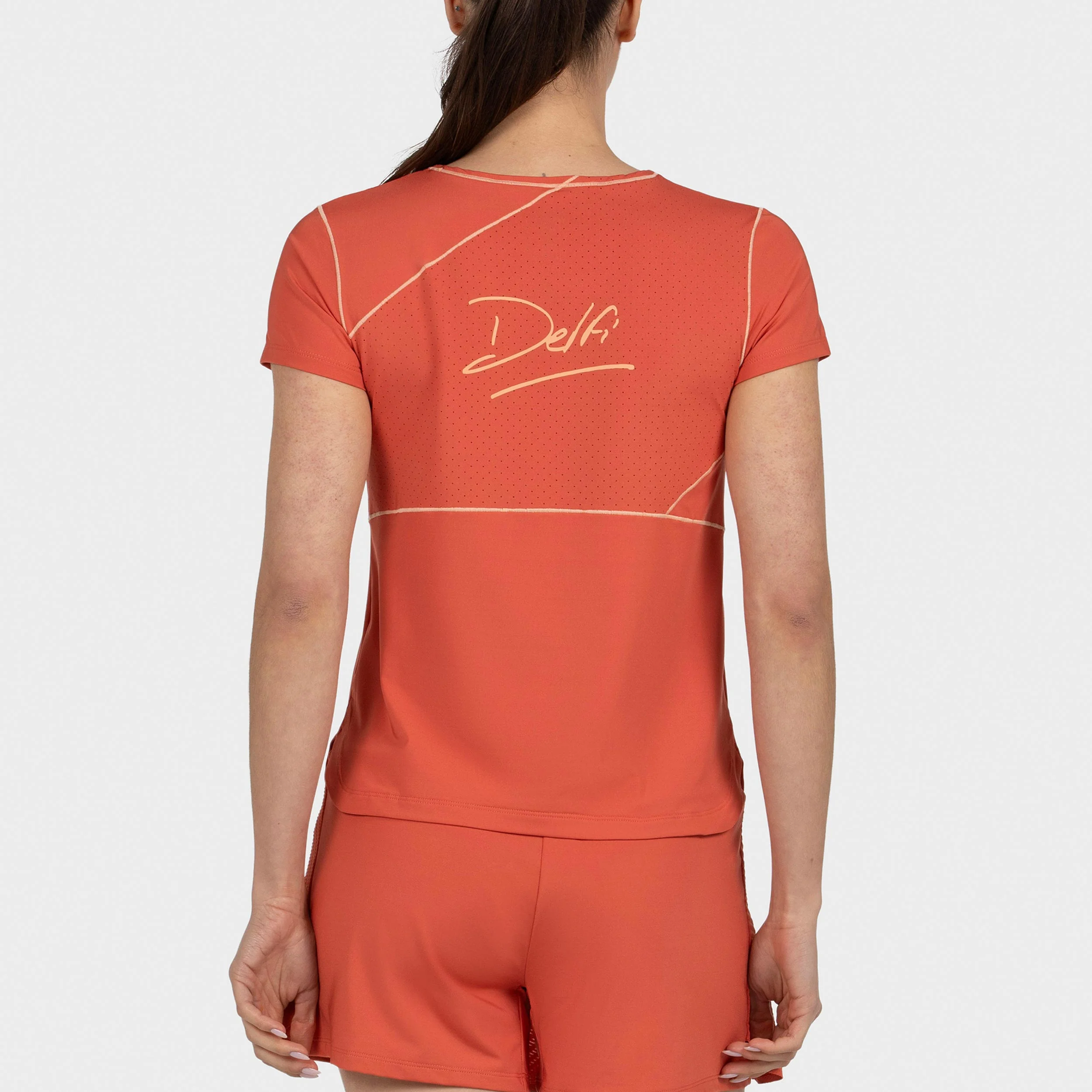 Delfi 26V T-shirt Damer - orange - Image 3