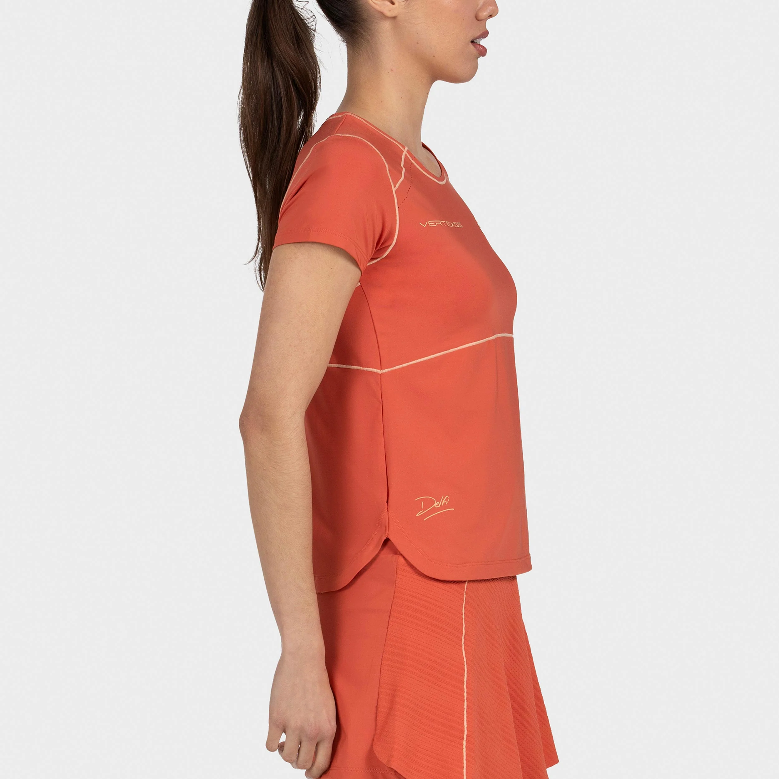 Delfi 26V T-shirt Damer - orange - Image 4