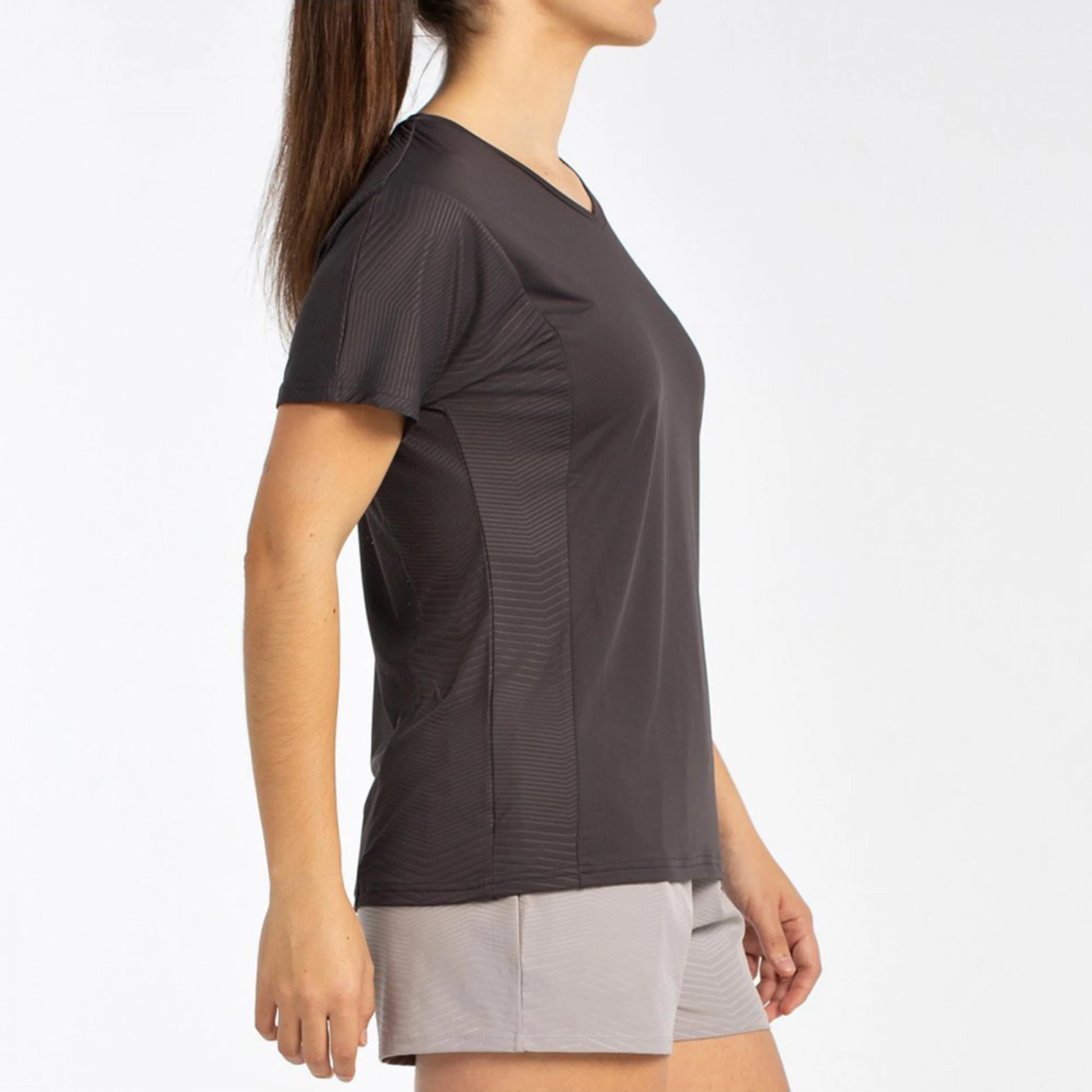 Eches T-shirt Damer-Antracit - Image 4
