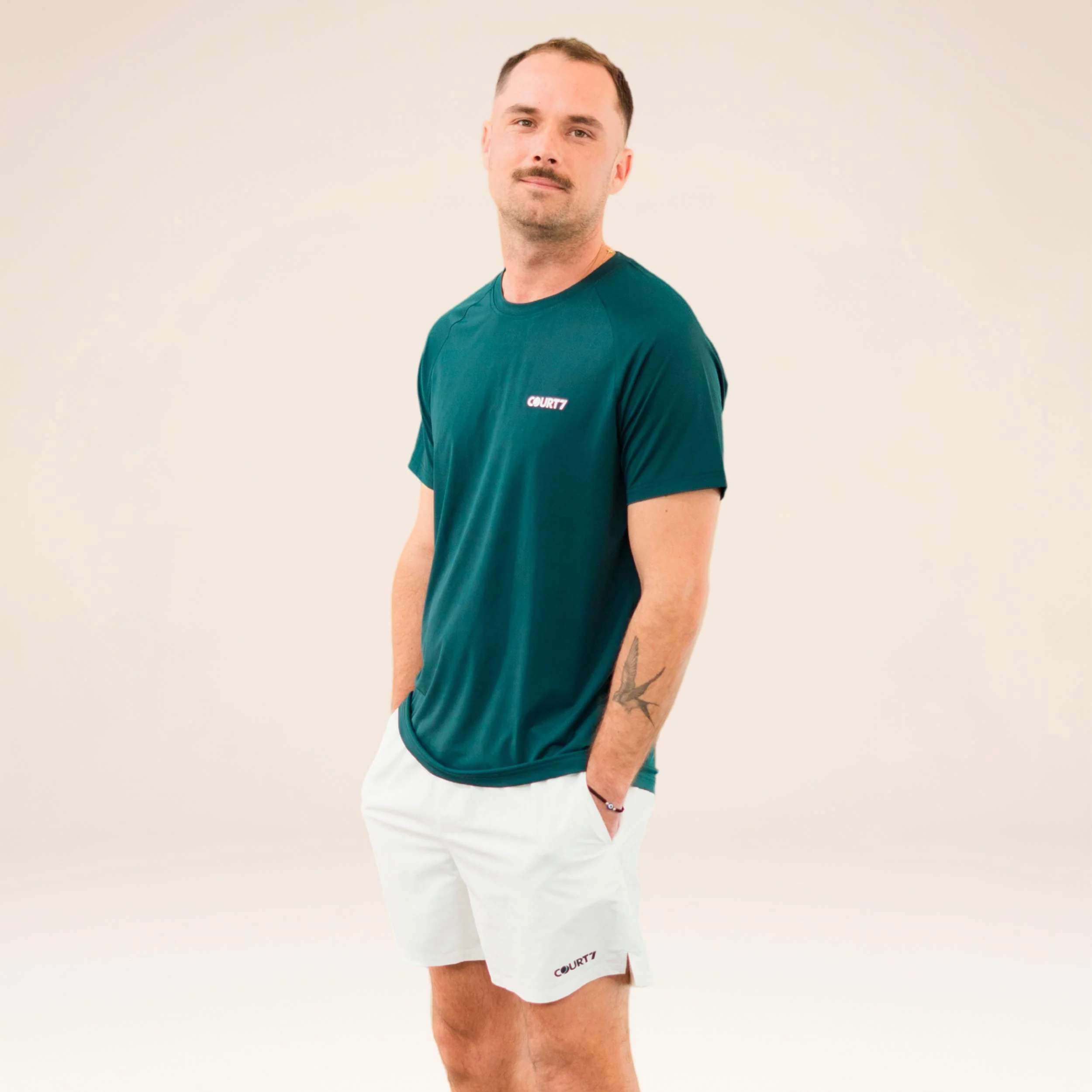 Performance Solid T-shirt Herrar - mörkgrön - Image 5