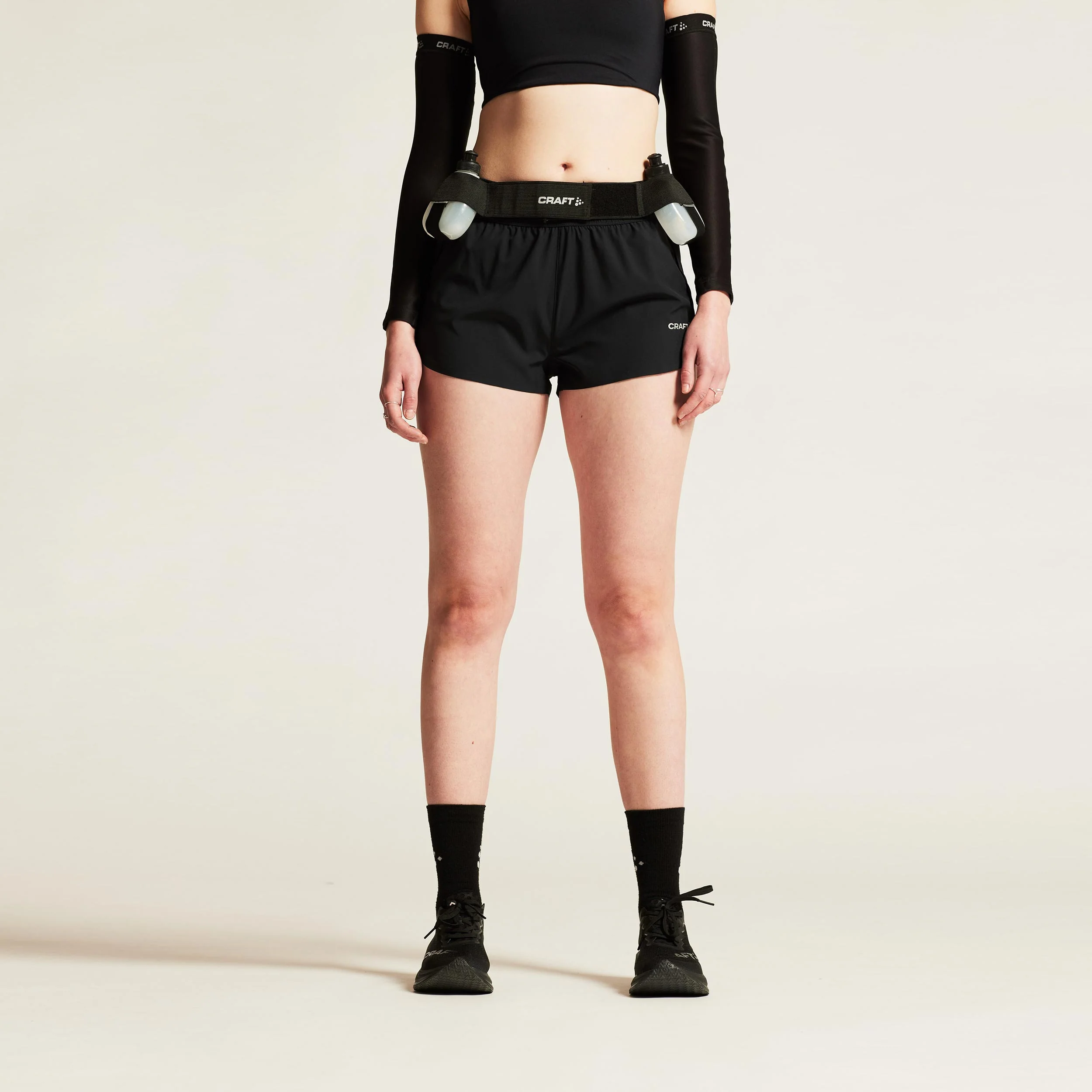 ADV Essence 2in 2 Löparshorts Damer-Svart - Image 3