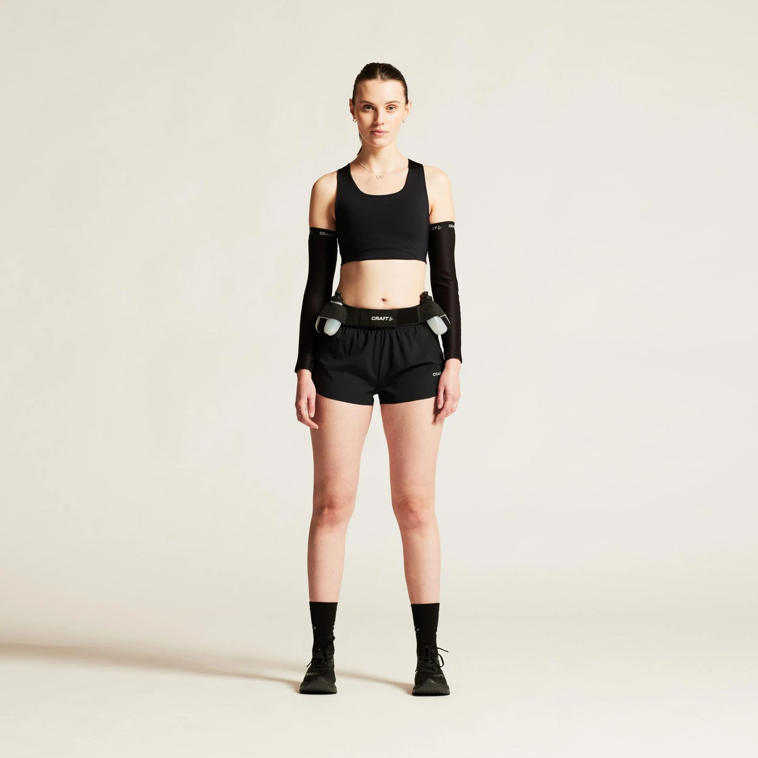 ADV Essence 2in 2 Löparshorts Damer-Svart - Image 5