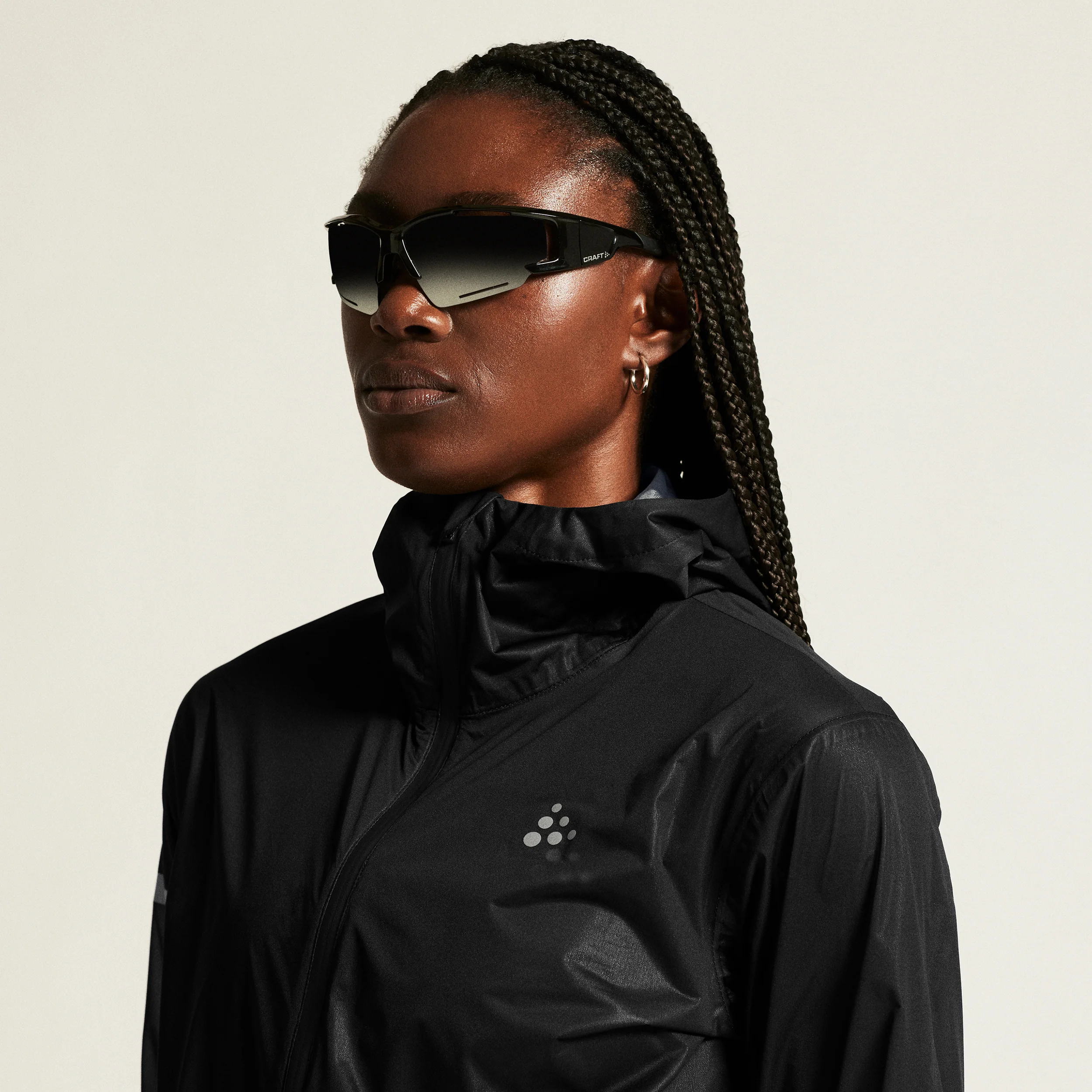 Pro Hydro Lightweight Löparjacka Damer - svart, svart - Image 8