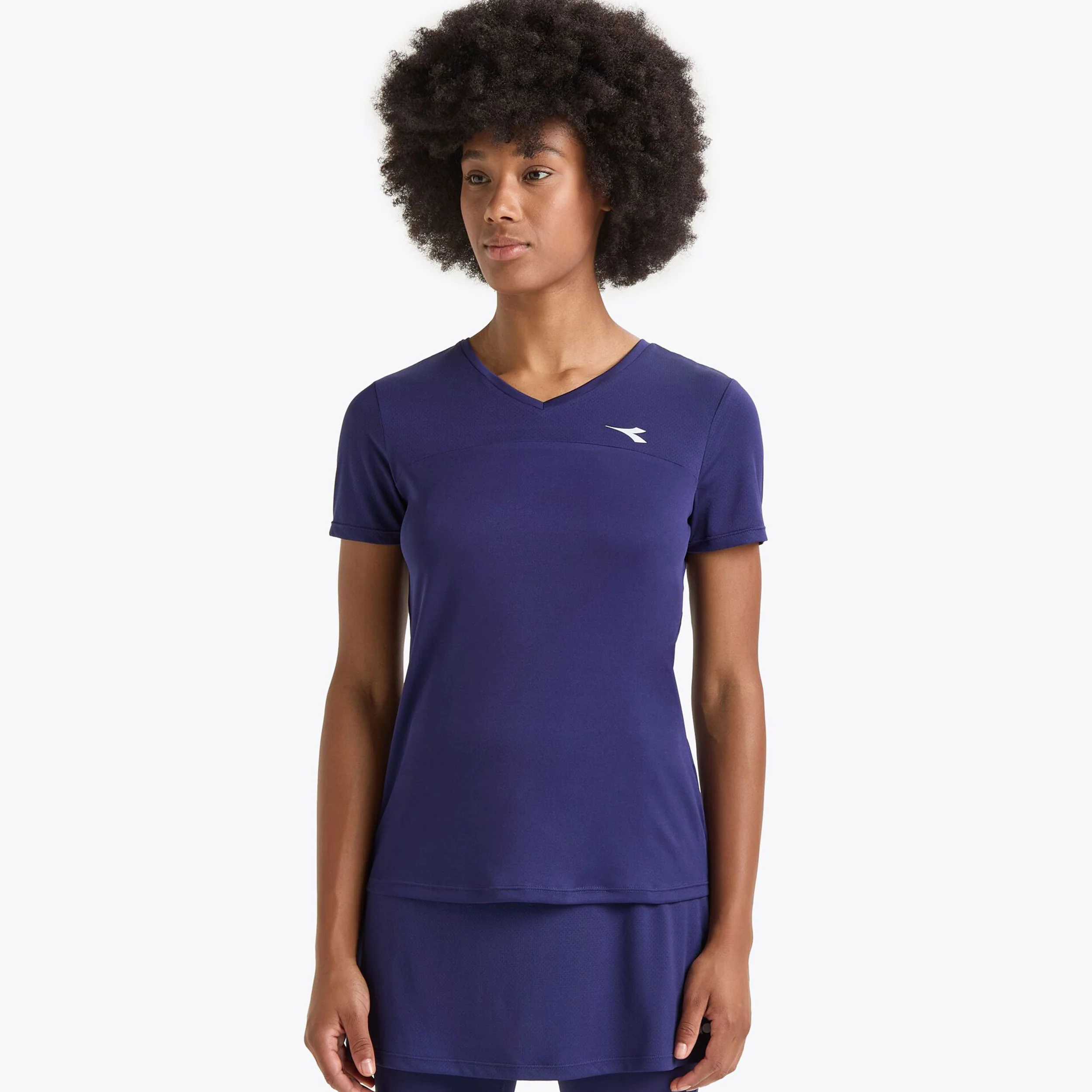 L. Short Sleeve T-shirt Damer-Blå - Image 2