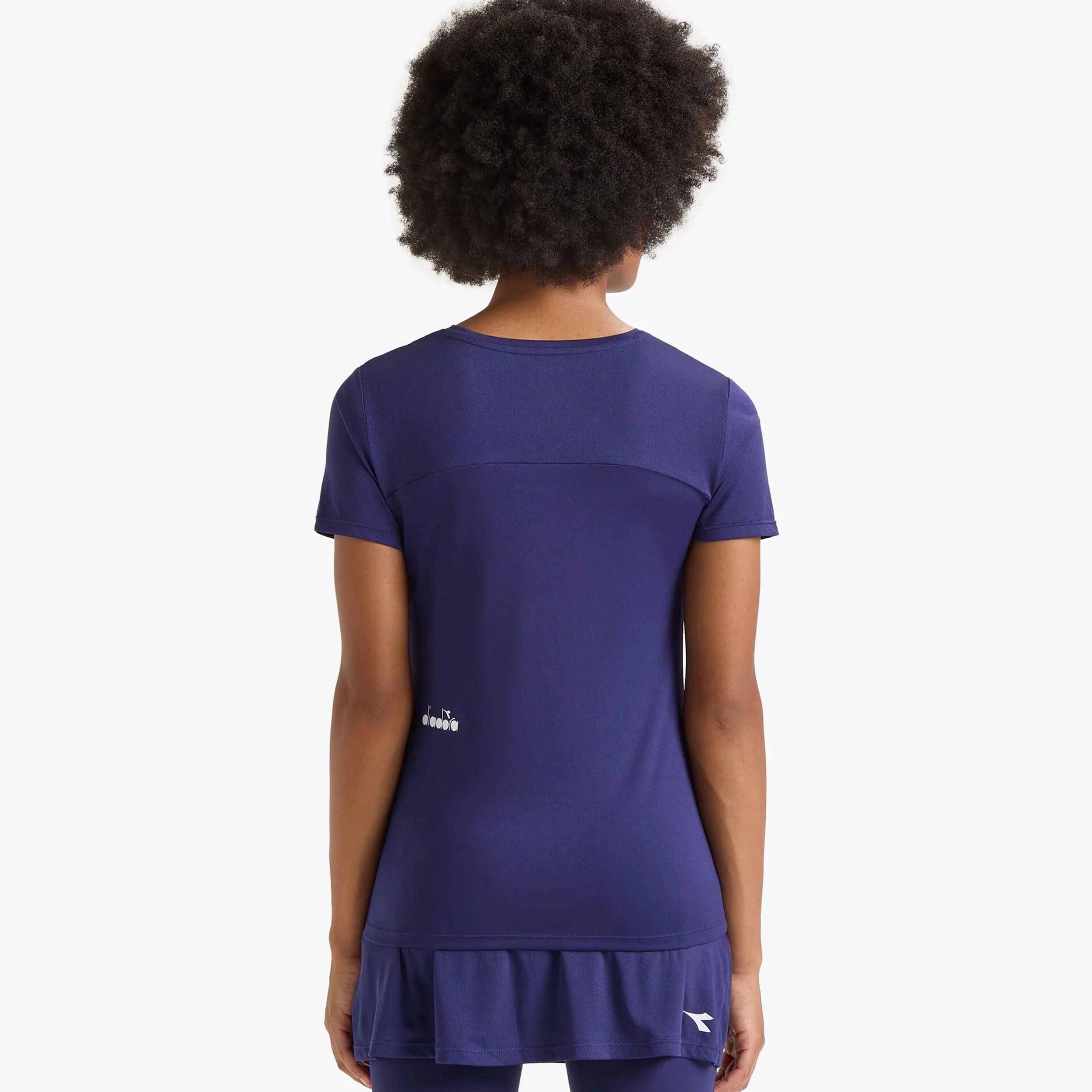 L. Short Sleeve T-shirt Damer-Blå - Image 3