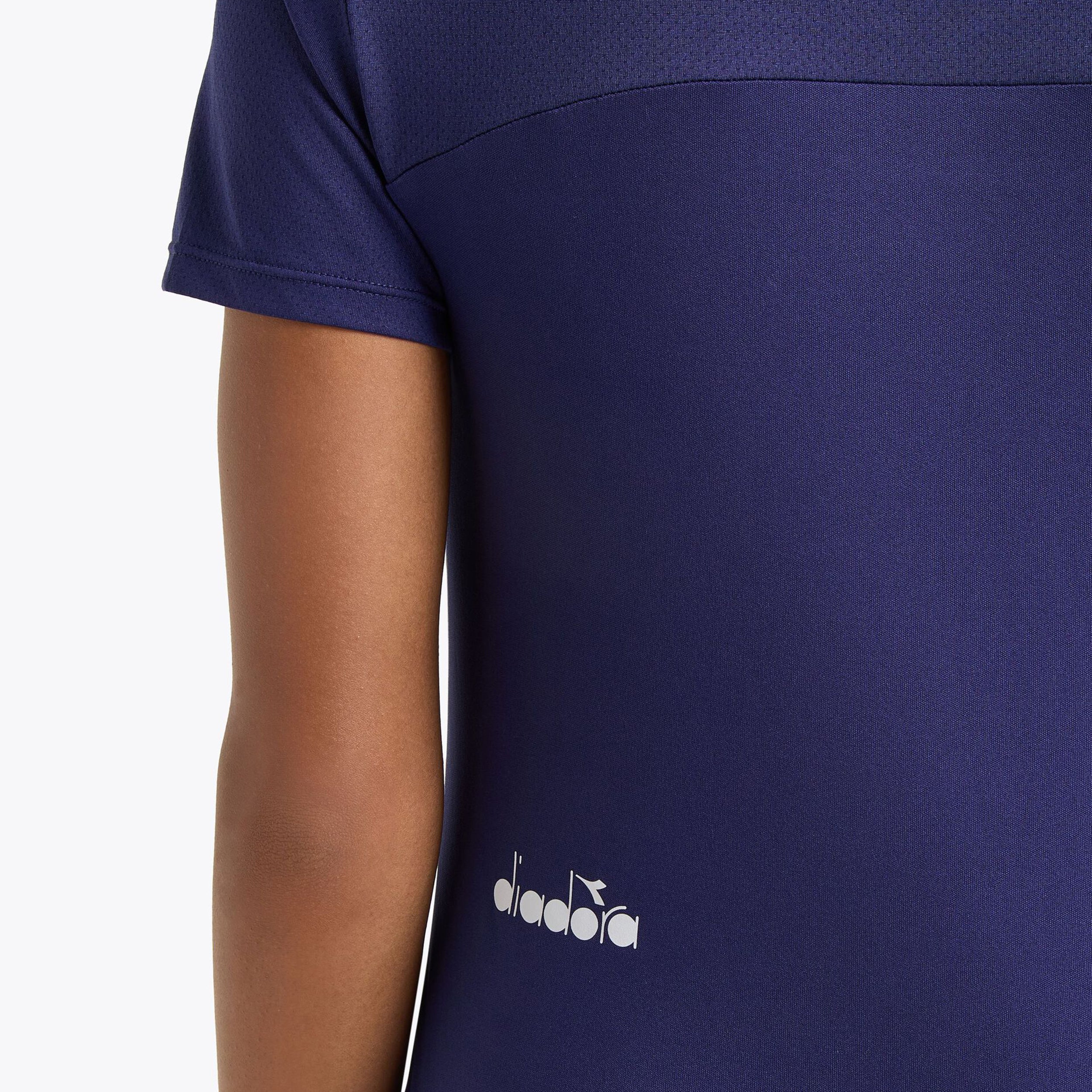 L. Short Sleeve T-shirt Damer-Blå - Image 5