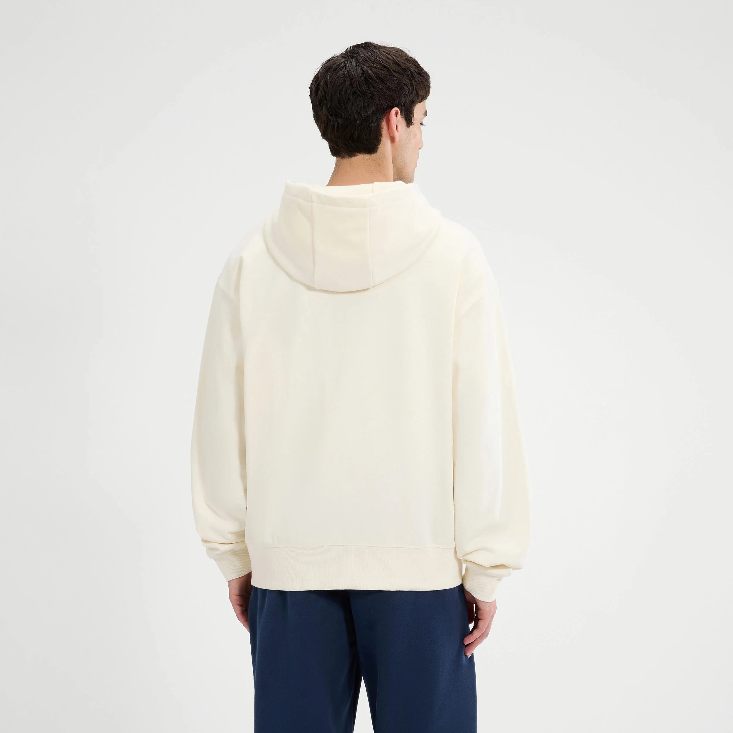 Delenas Sweat-jacka Herrar-Creme,Mörkblå - Image 2