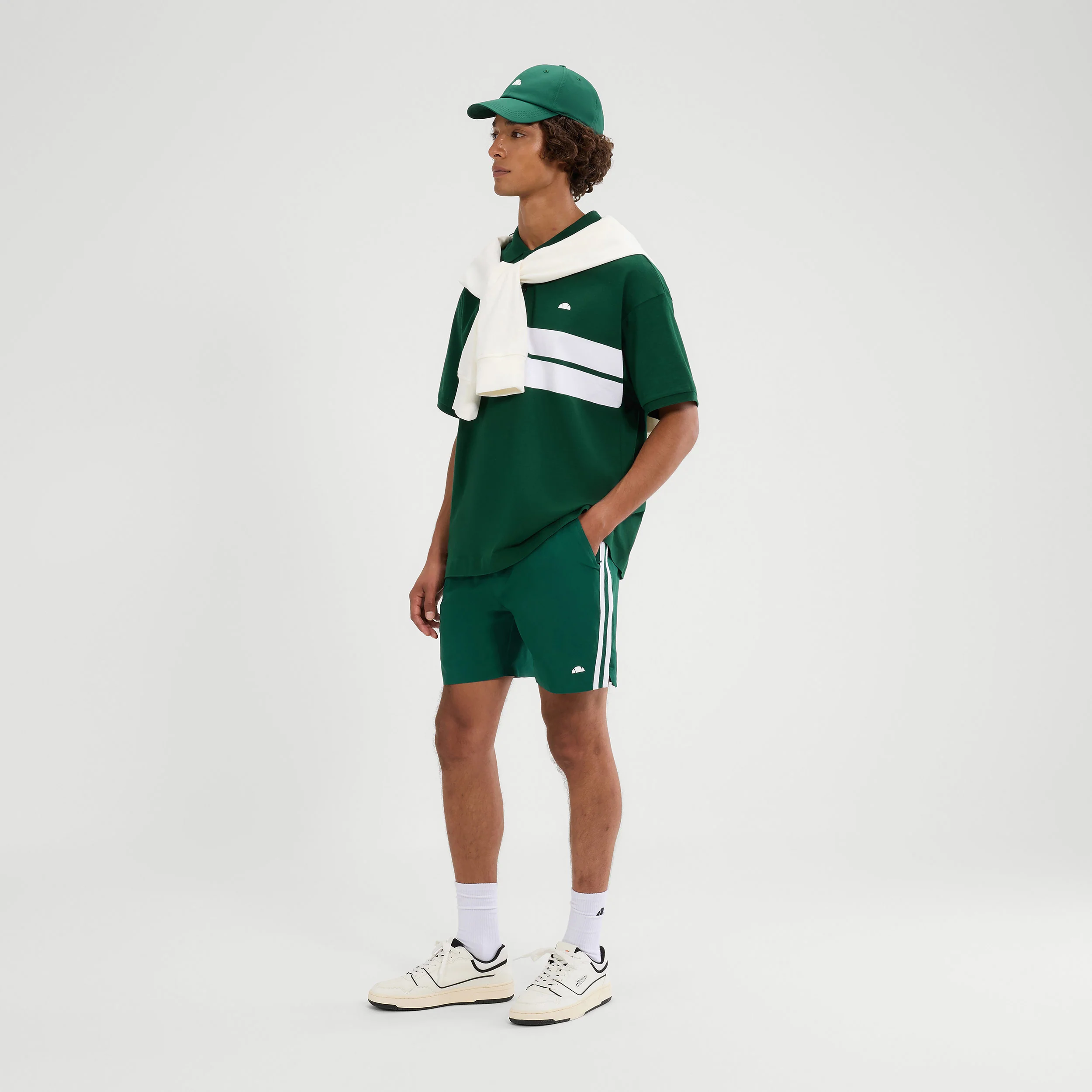 Dremonte Shorts Herrar - mörkgrön, vit - Image 3