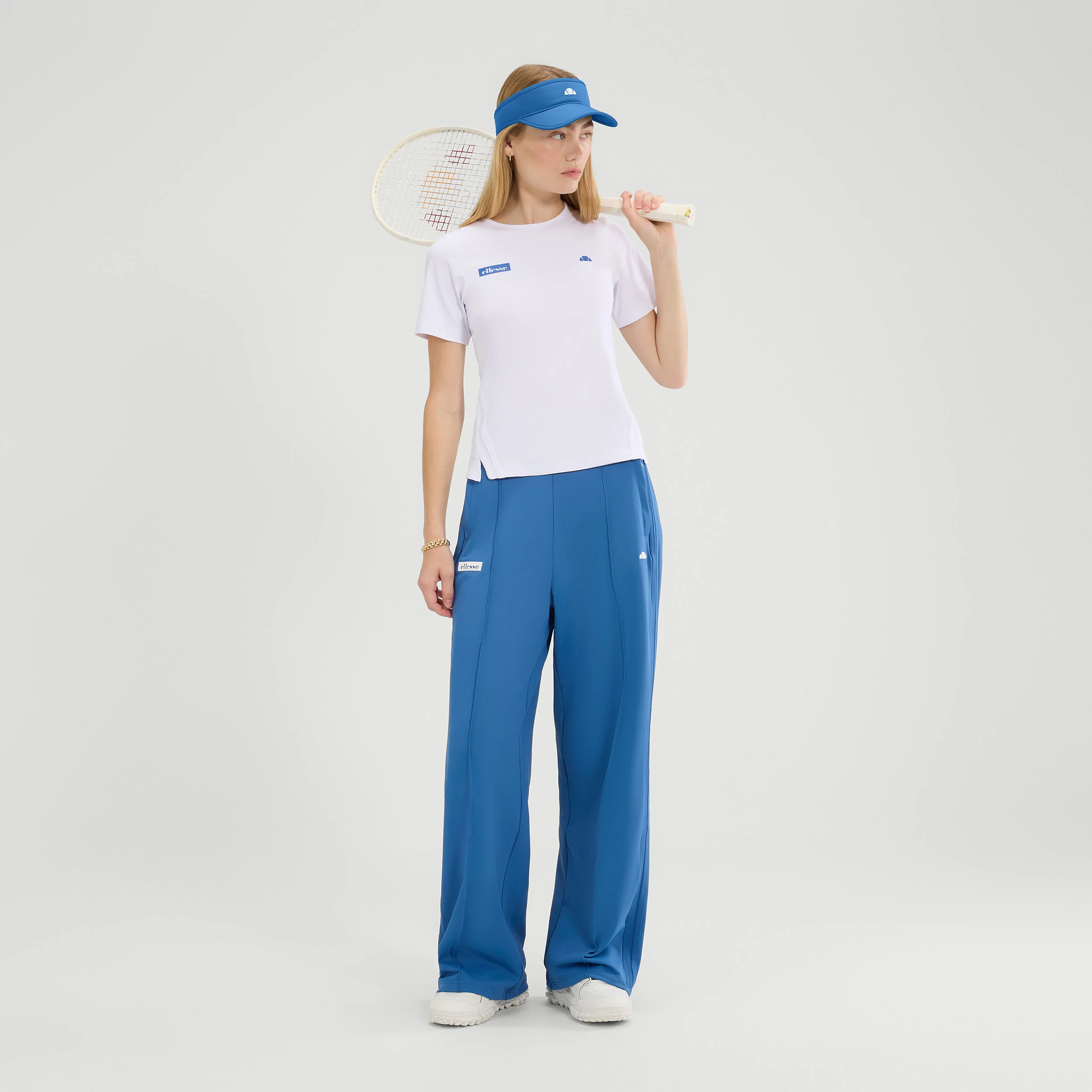 Farnese T-shirt Damer-Vit,Blå - Image 4