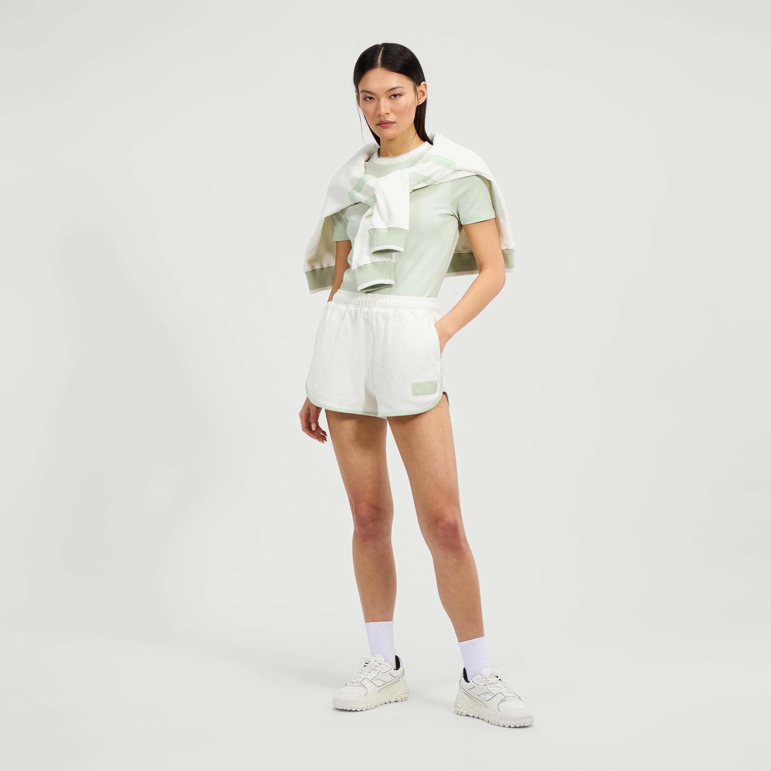 Hallsat Shorts Damer-Creme,Visdom - Image 5
