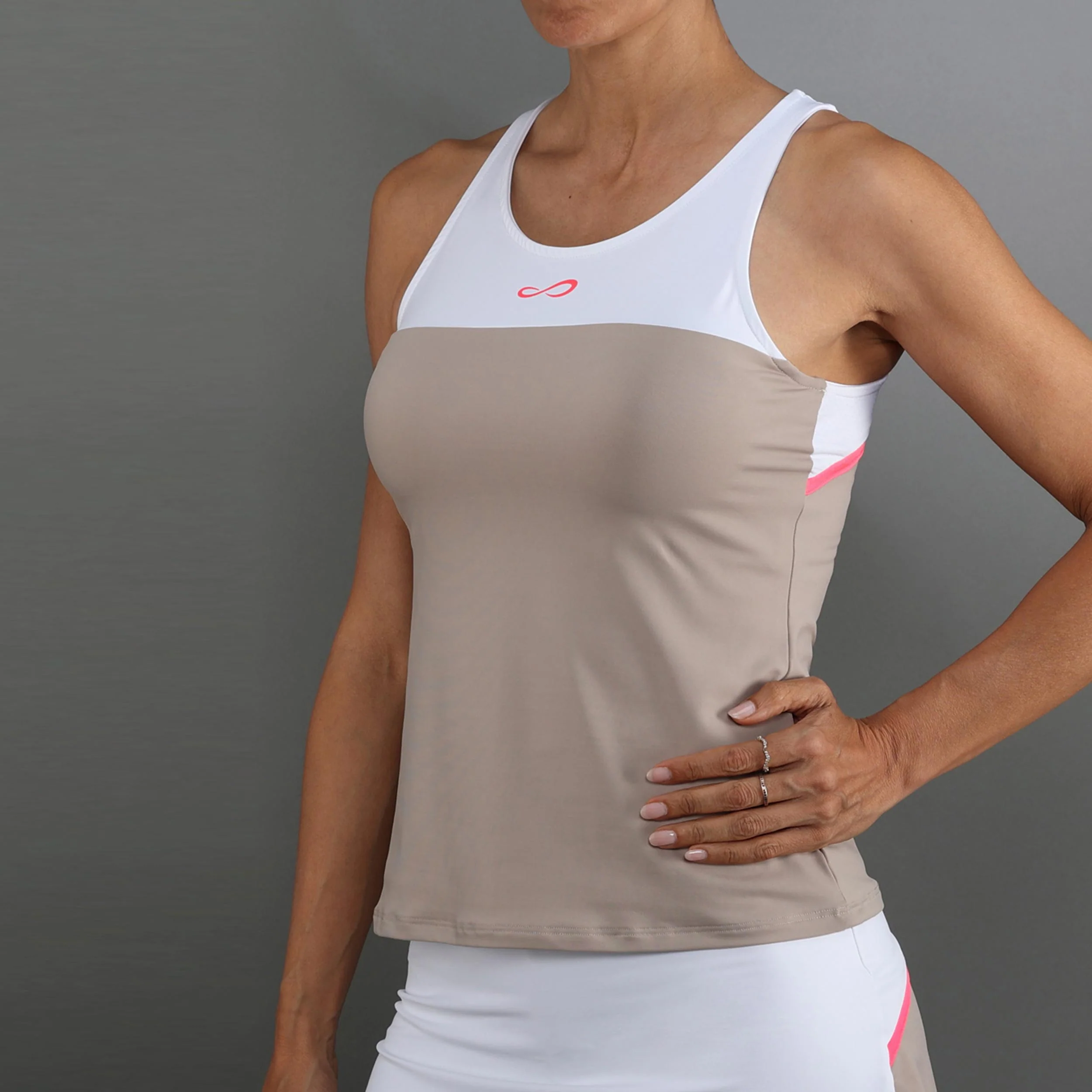 Bloom Linne Damer-beige, vit