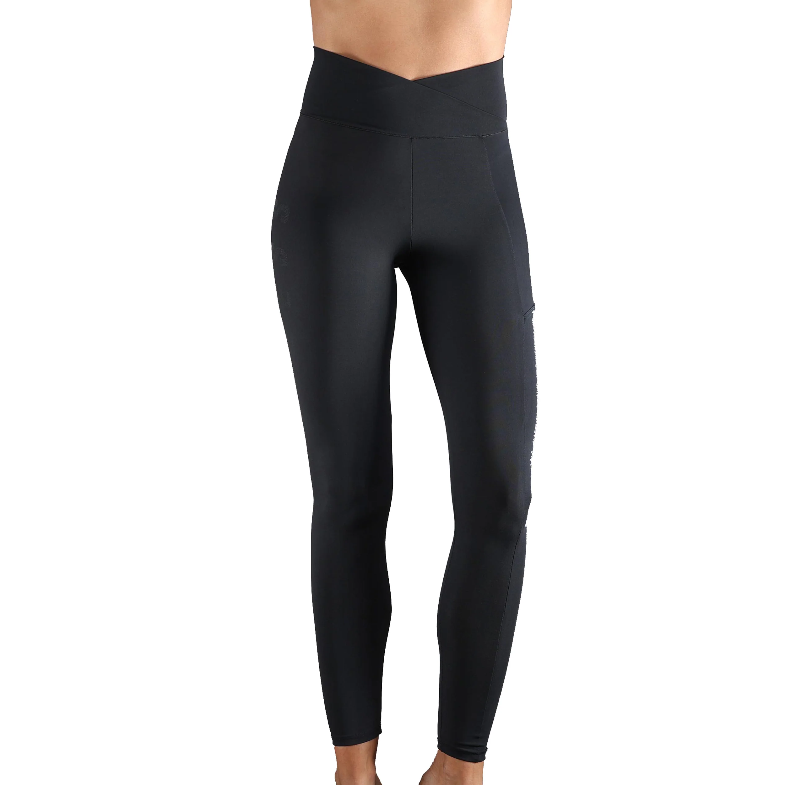 Cross Pocket Tights Damer - svart, - Image 5