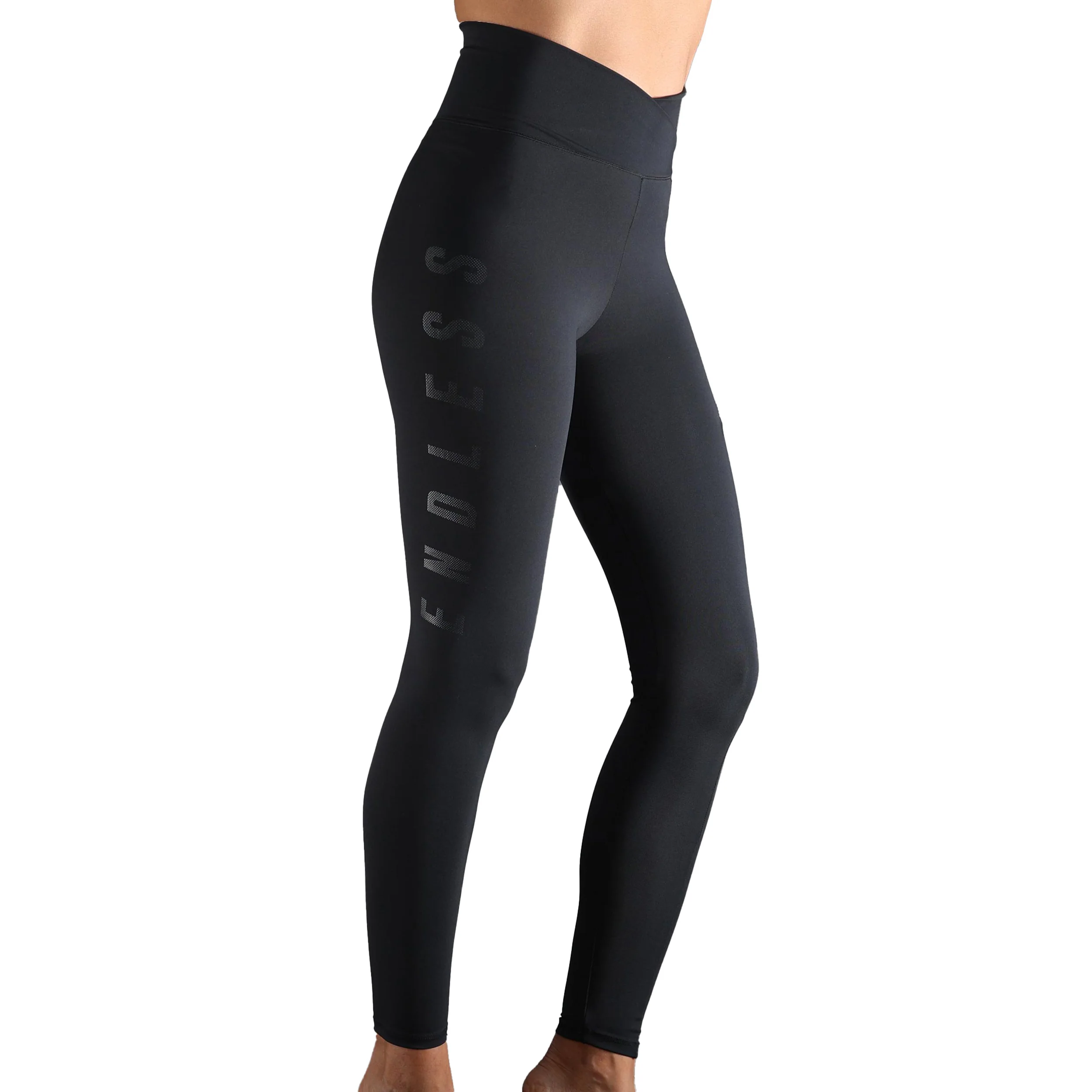 Cross Pocket Tights Damer - svart, - Image 7