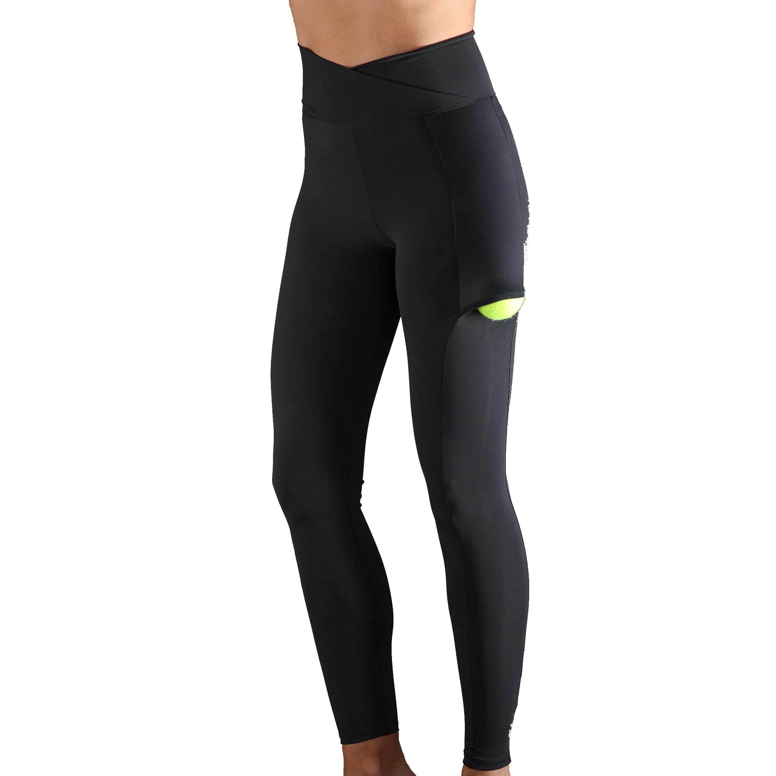 Cross Pocket Tights Damer - svart, - Image 8