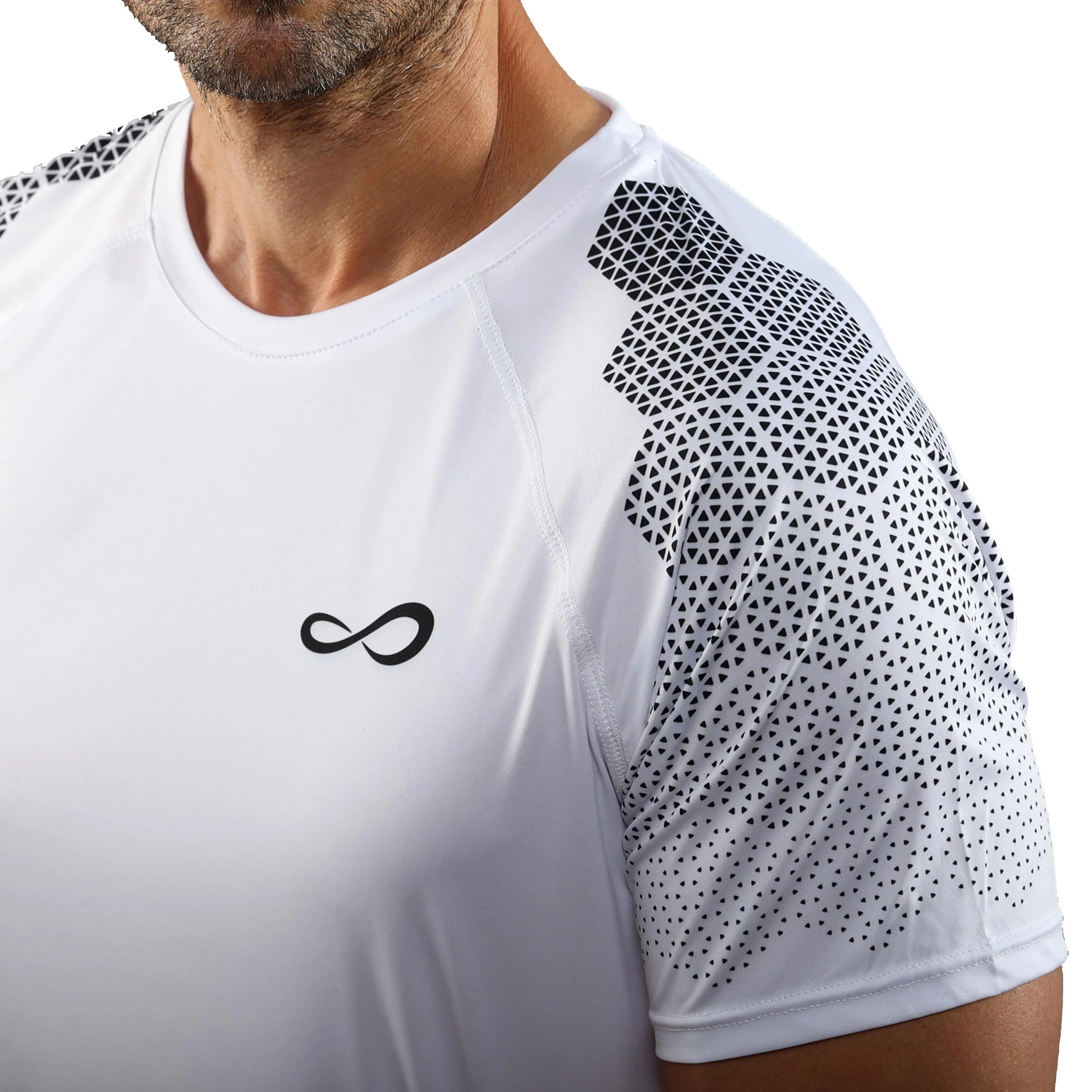 Feisty Hexagon T-shirt Herrar-Vit - Image 3