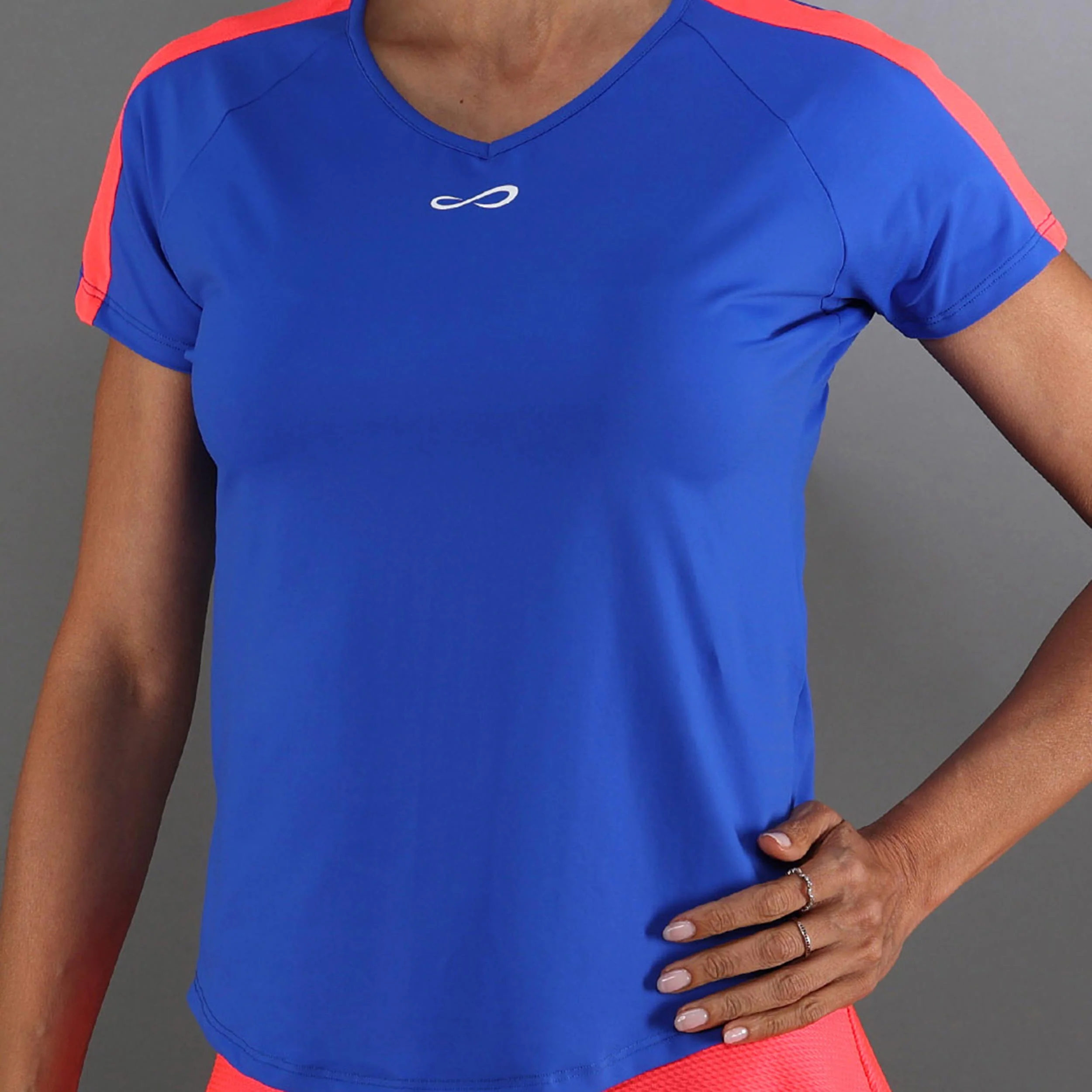 T-shirt Damer-blå - Image 3