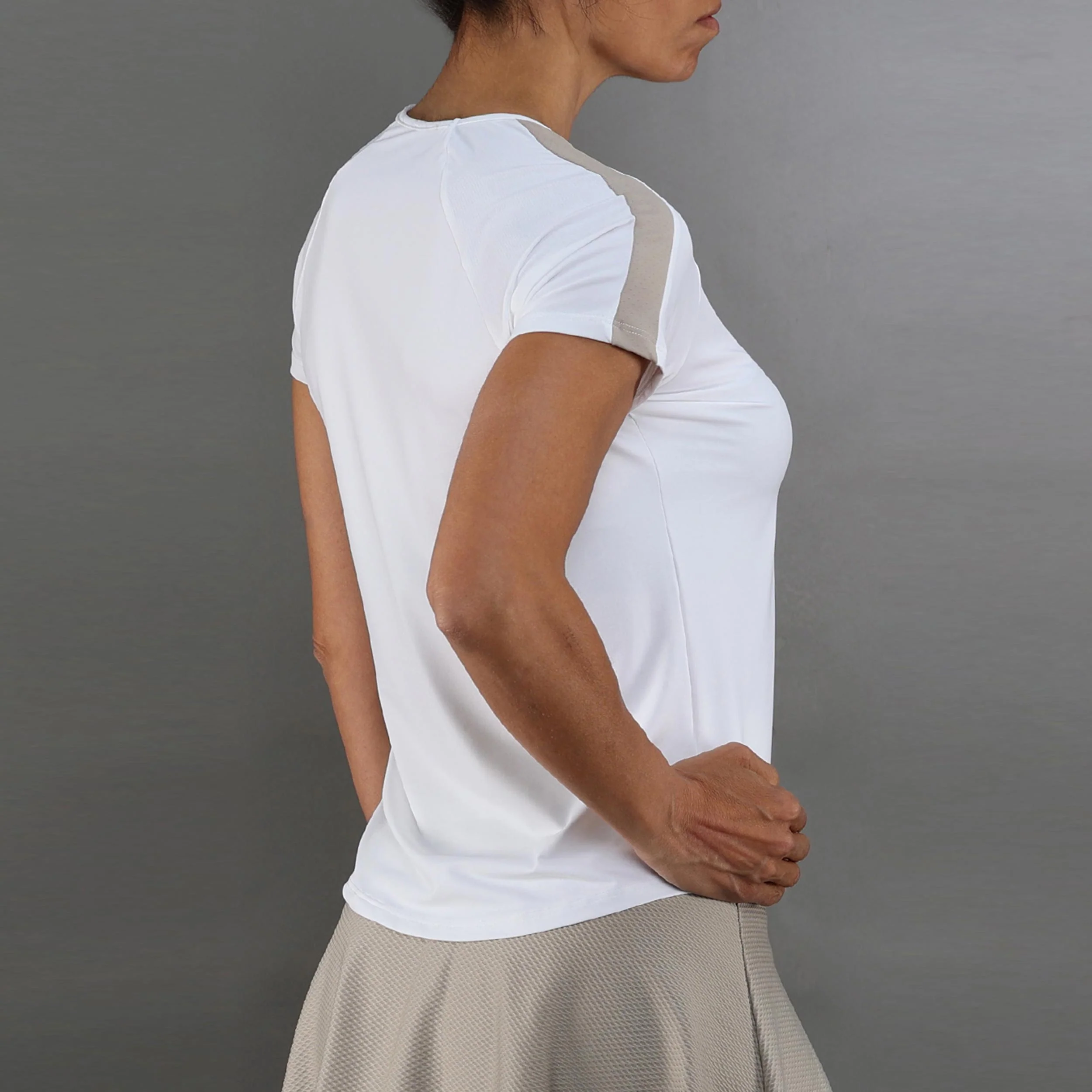 T-shirt Damer-vit, beige - Image 2