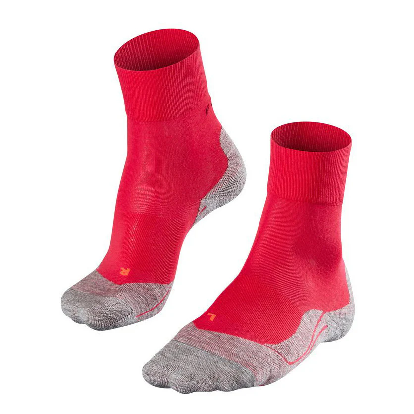RU4 Endurance Löparsockor Damer-röd, grå