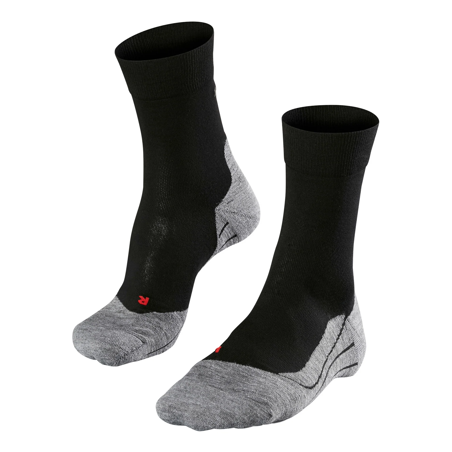 RU4 Endurance Löparsockor Herrar-svart, grå