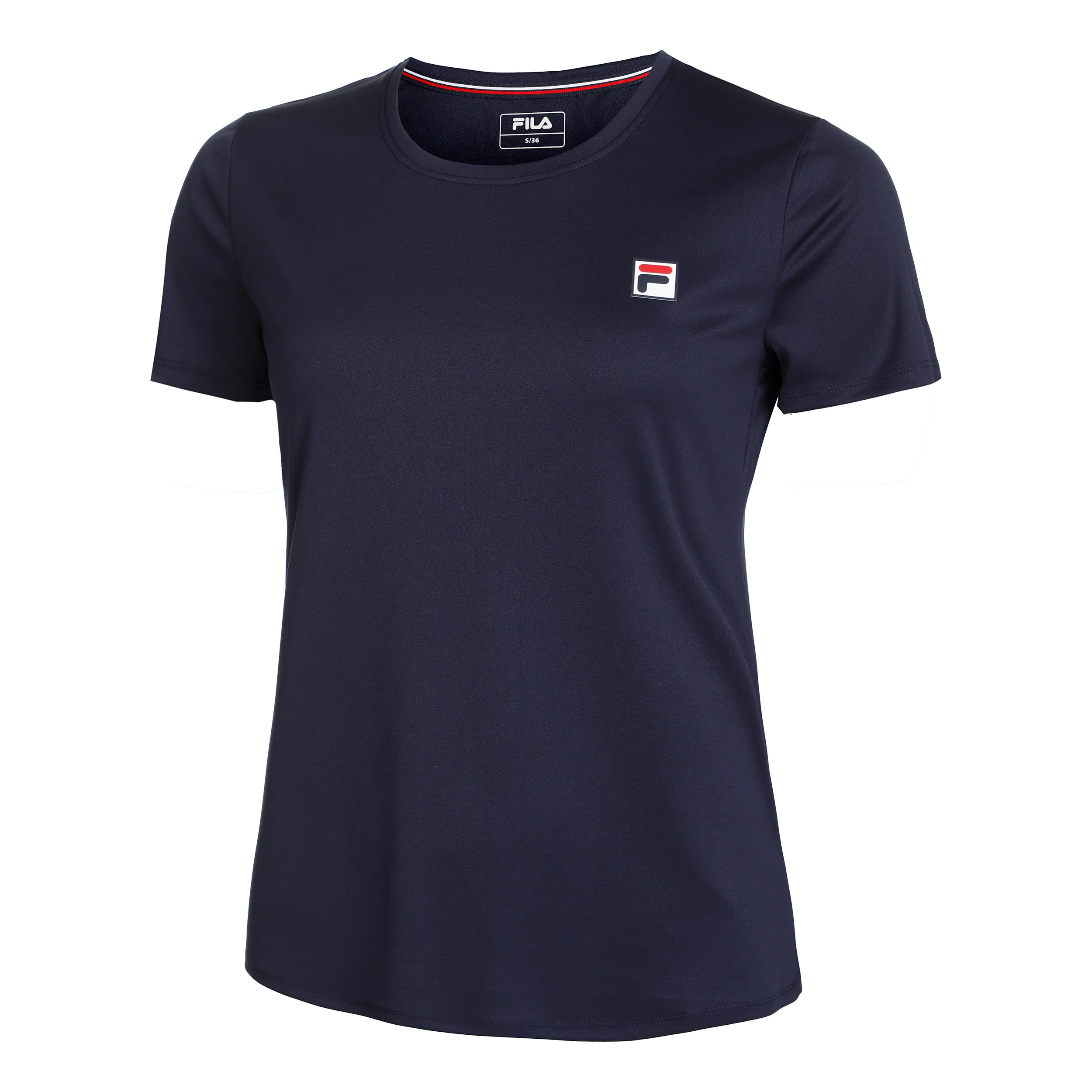 Leonie T-shirt Damer-Mörkblå,Vit