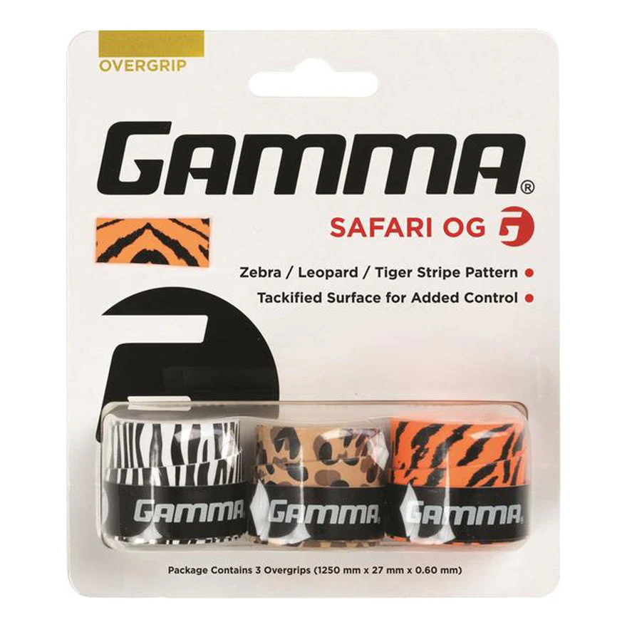 Safari zebra, leopard, tiger 3-pack - vit