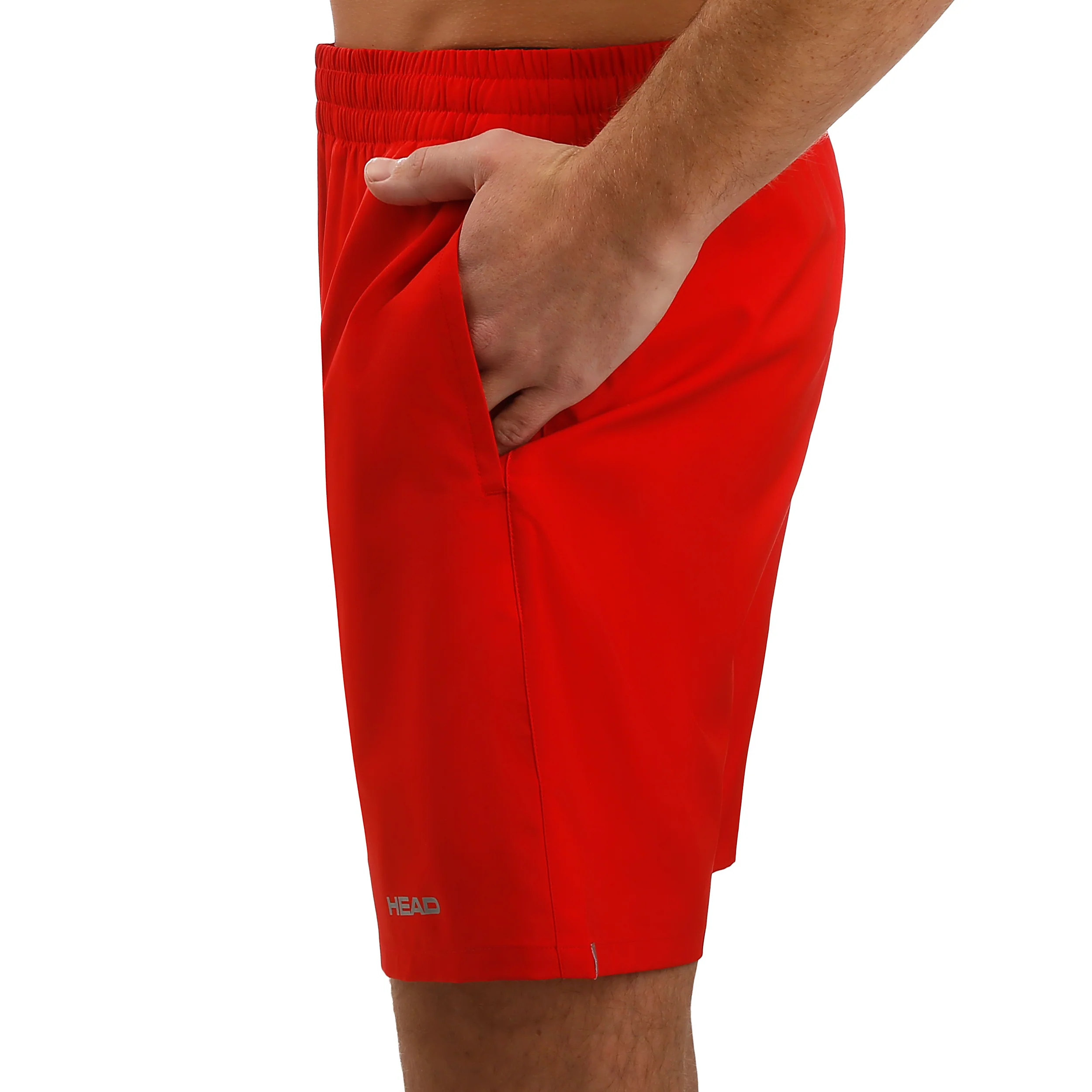 Club 7in Shorts Herrar-Röd,Silver - Image 4