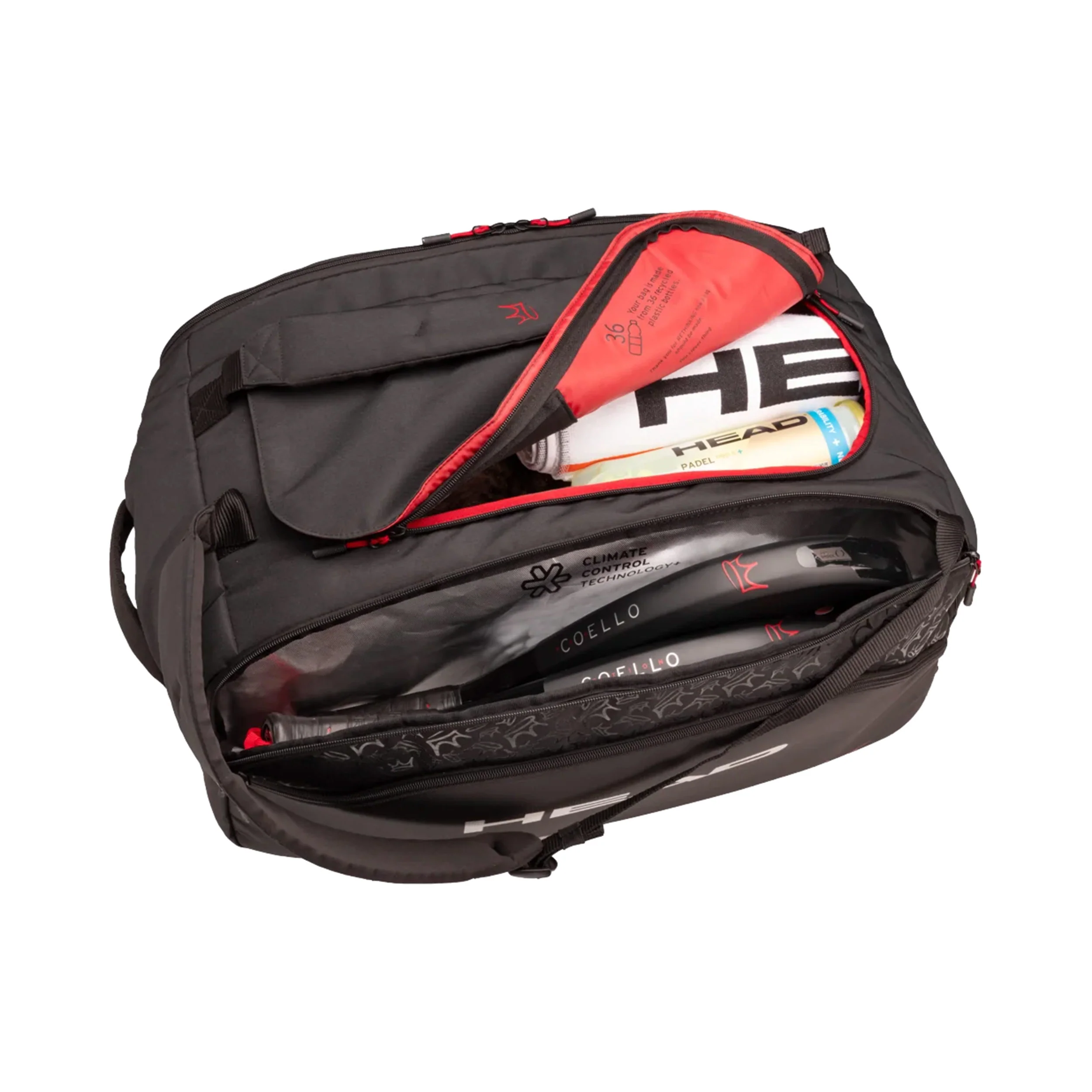 Coello Pro X Duffle L Padelracketväska - svart - Image 2
