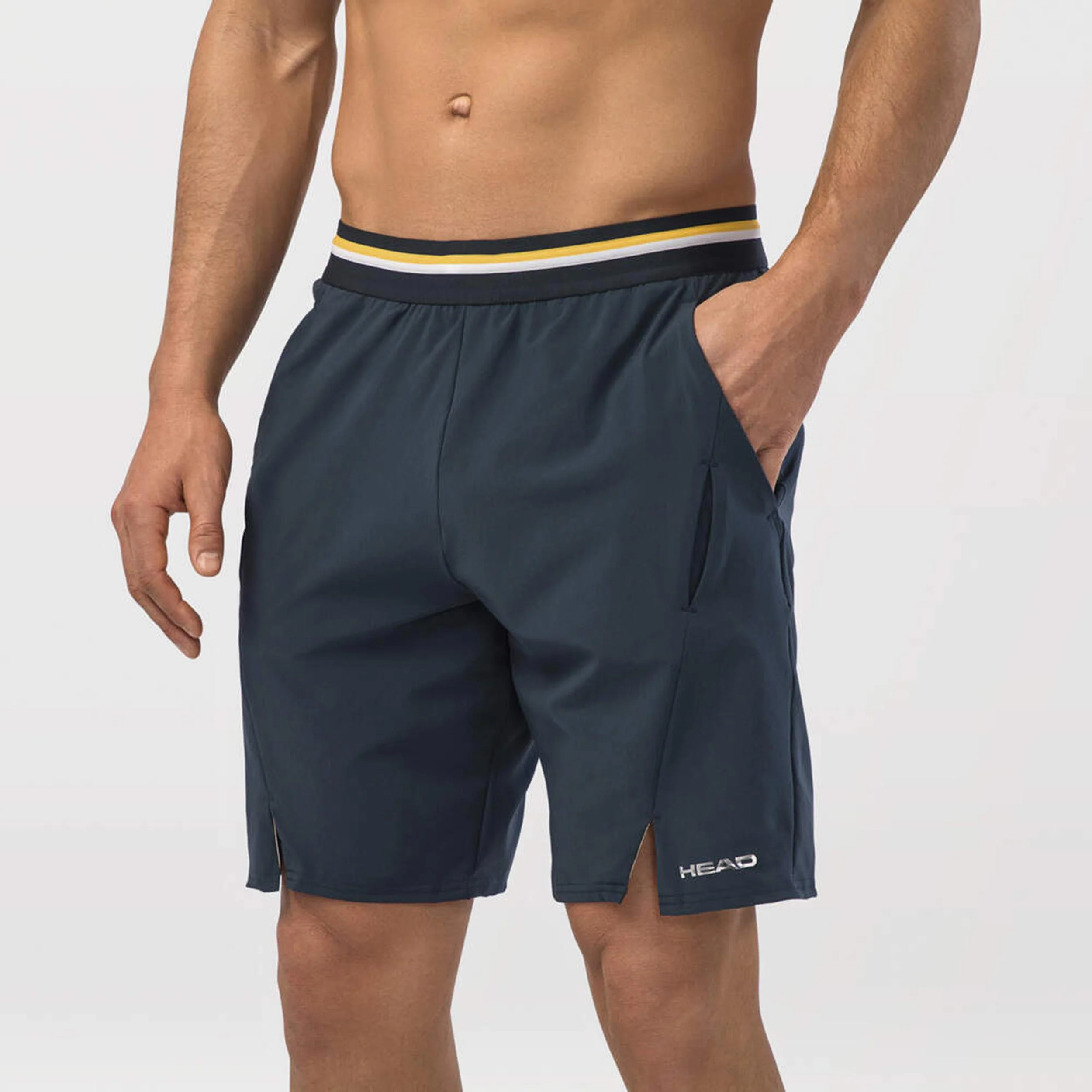 Performance Shorts Herrar-Mörkblå,Guldgul - Image 6