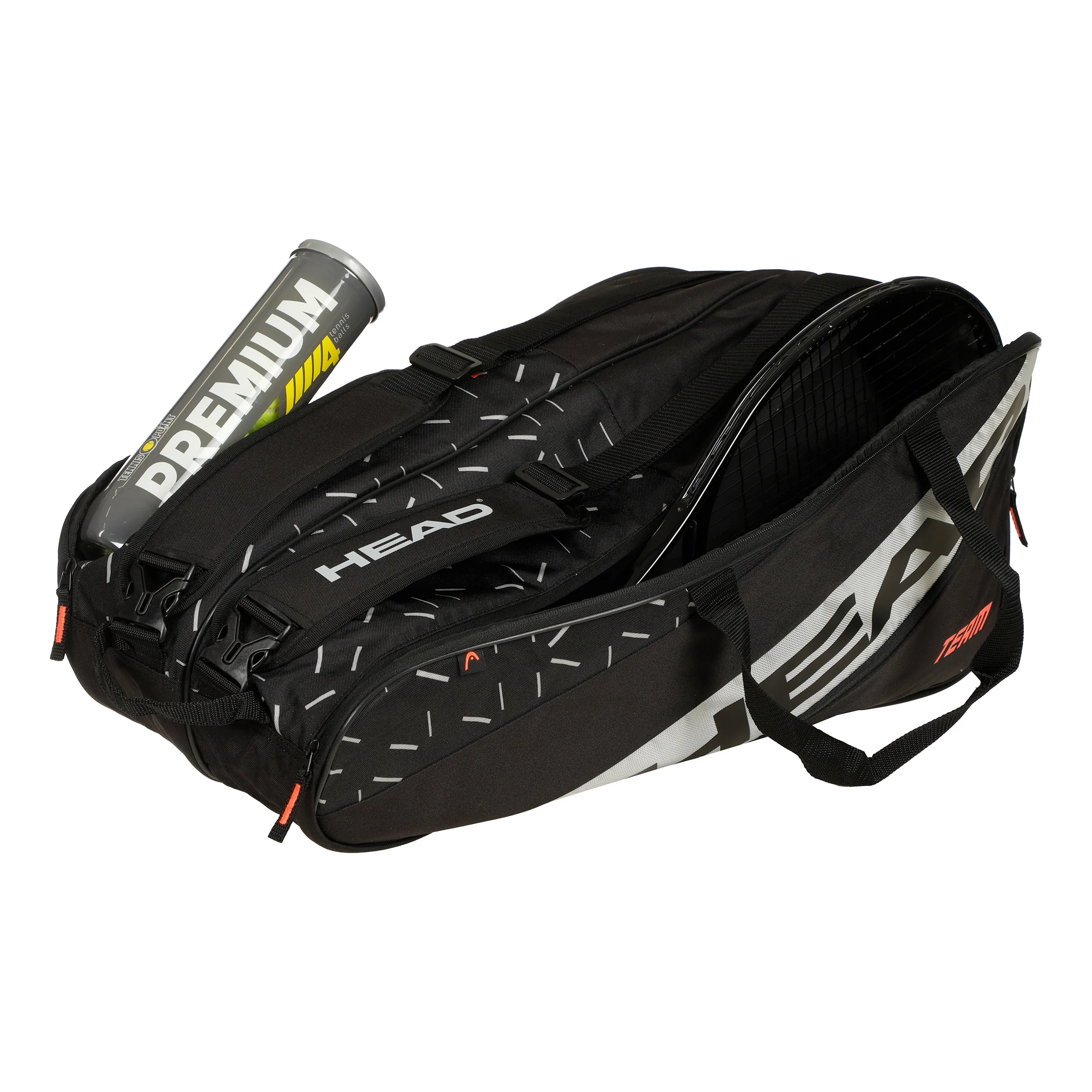 Team Racquet Bag L Racketväska-Svart,Grå - Image 4