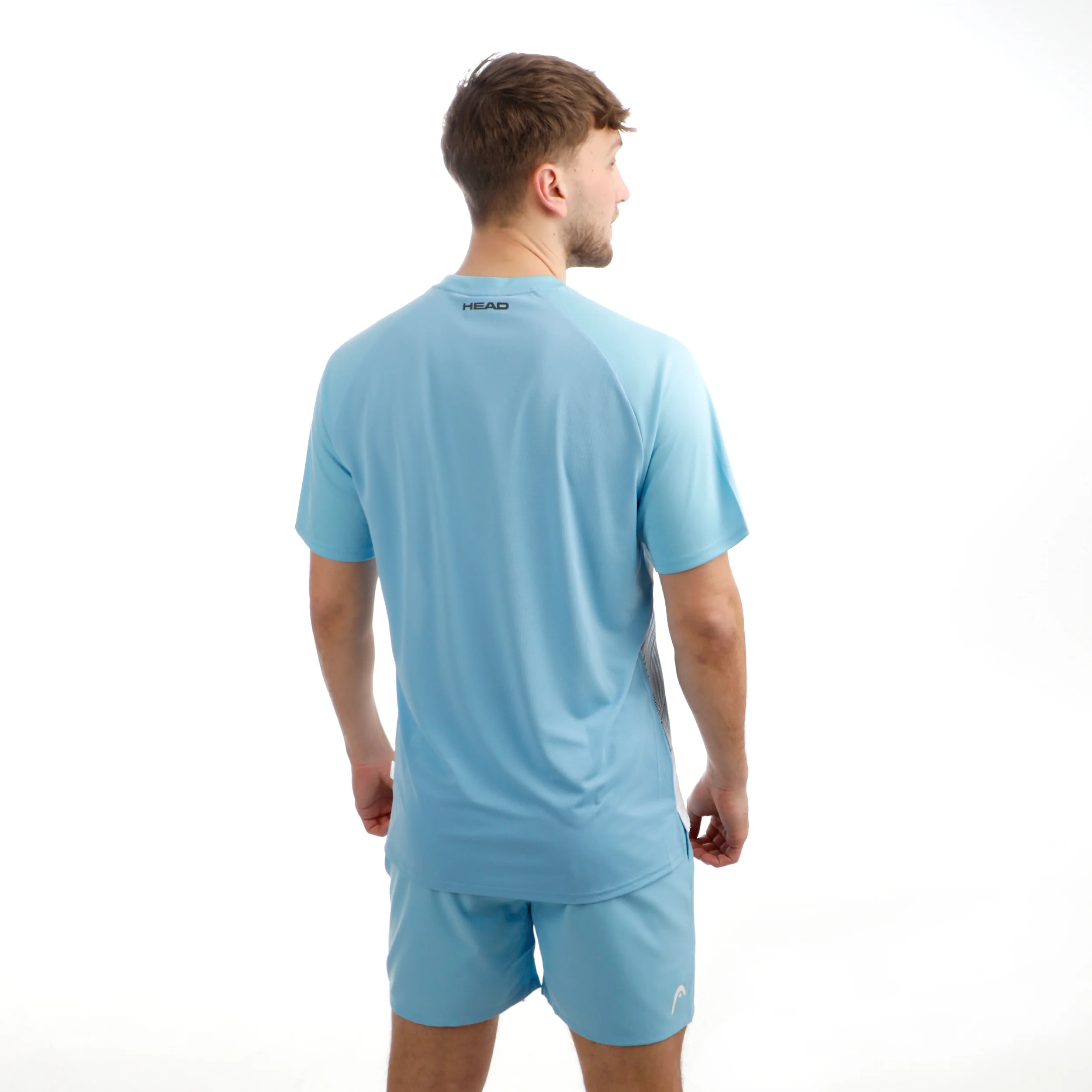 Topspin T-shirt Herrar-ljusblå, vit - Image 7