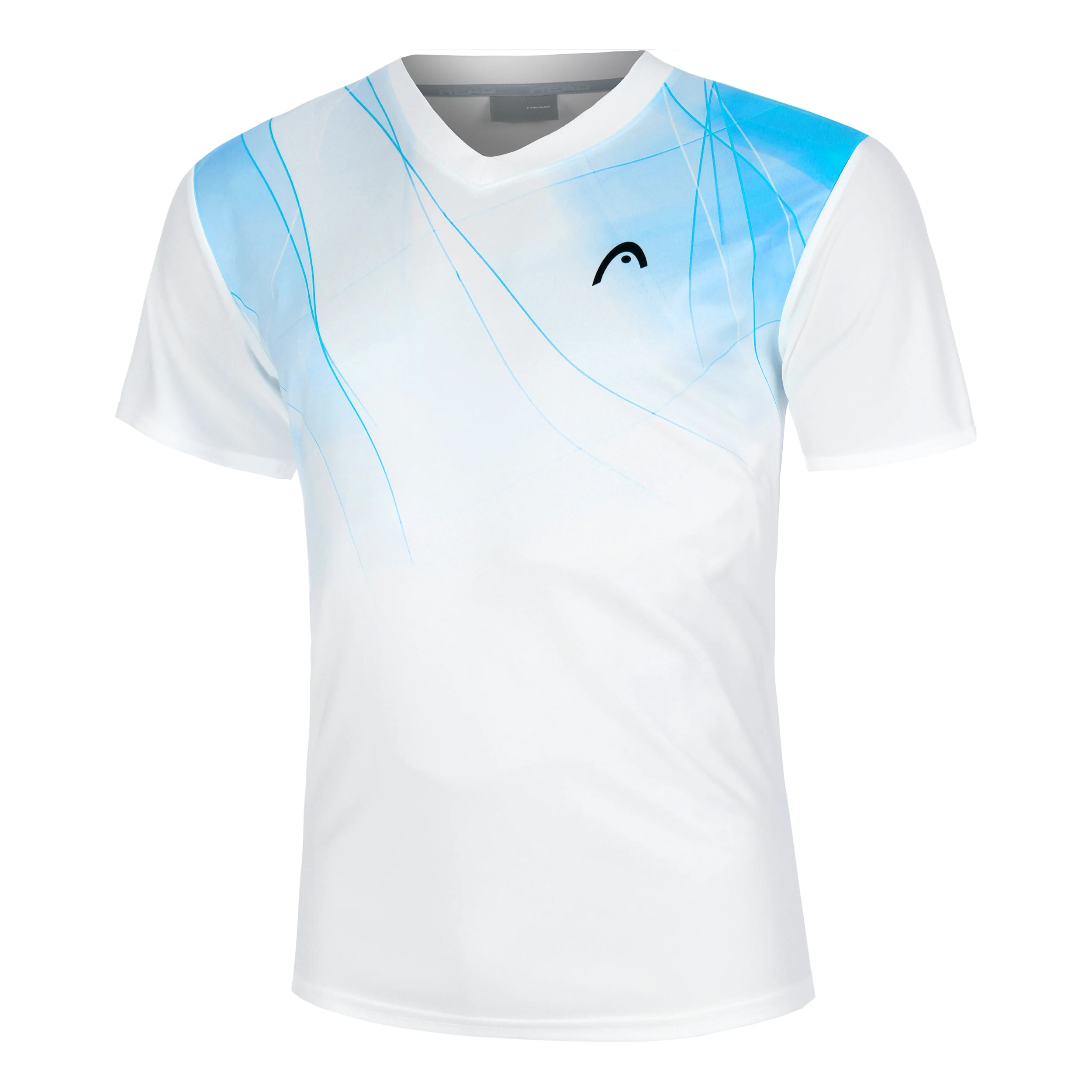 Topspin T-shirt Herrar-Vit,Ljusblå