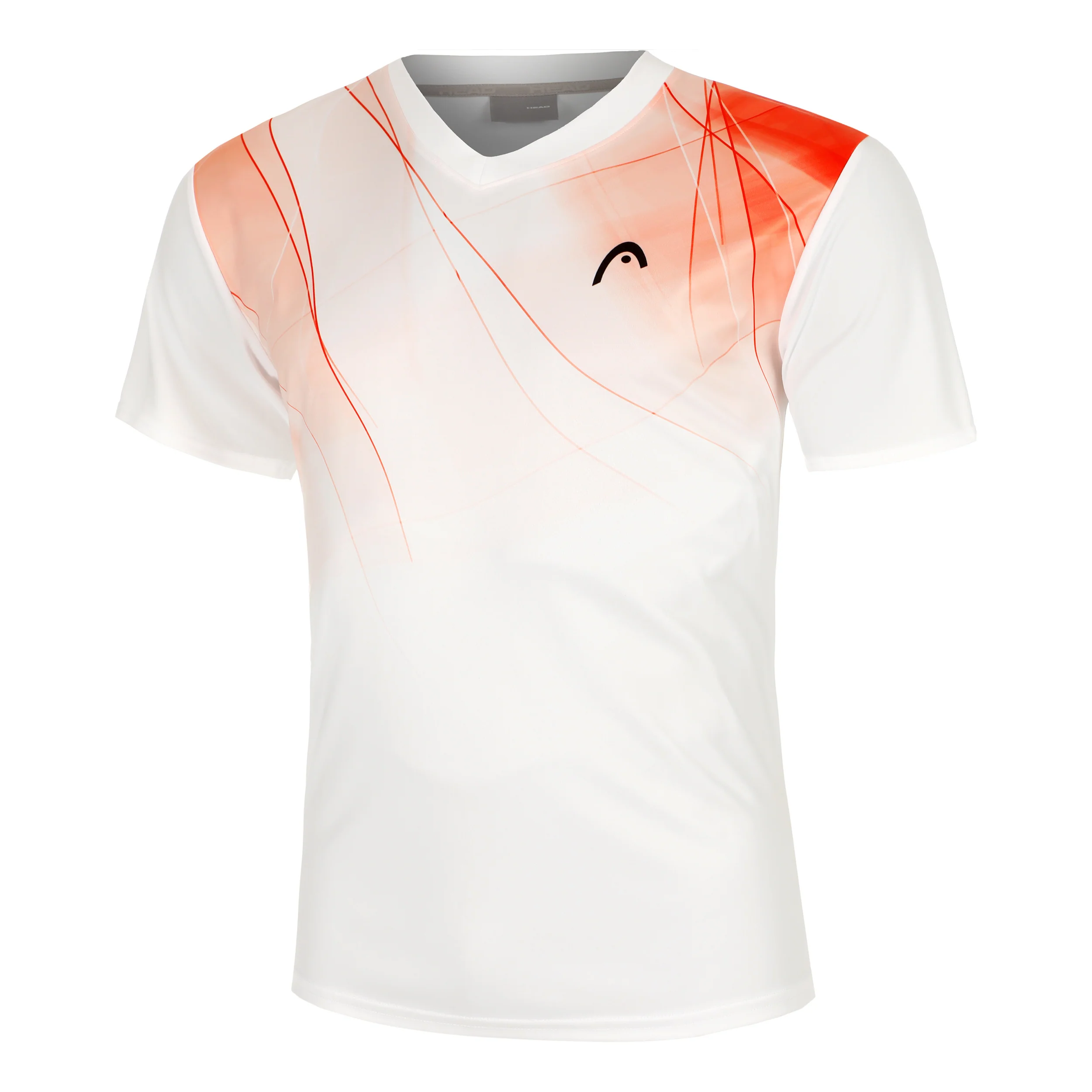 Topspin T-shirt Herrar-Vit,Röd