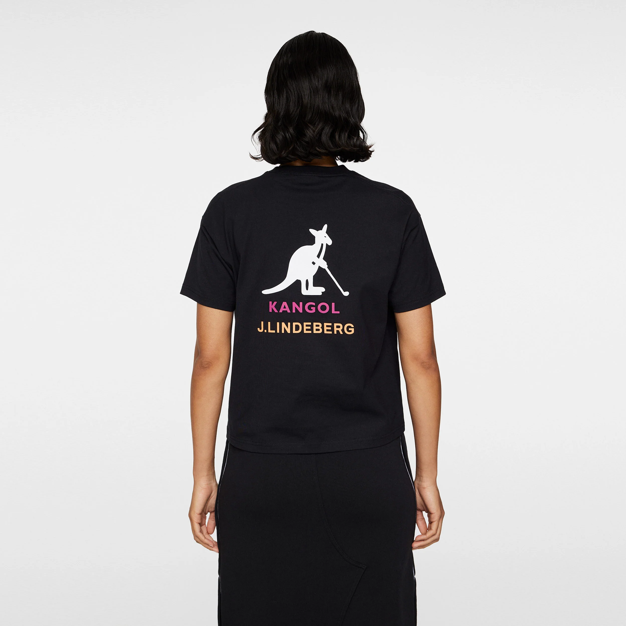 Kangol Lina T-shirt Damer-Svart - Image 2