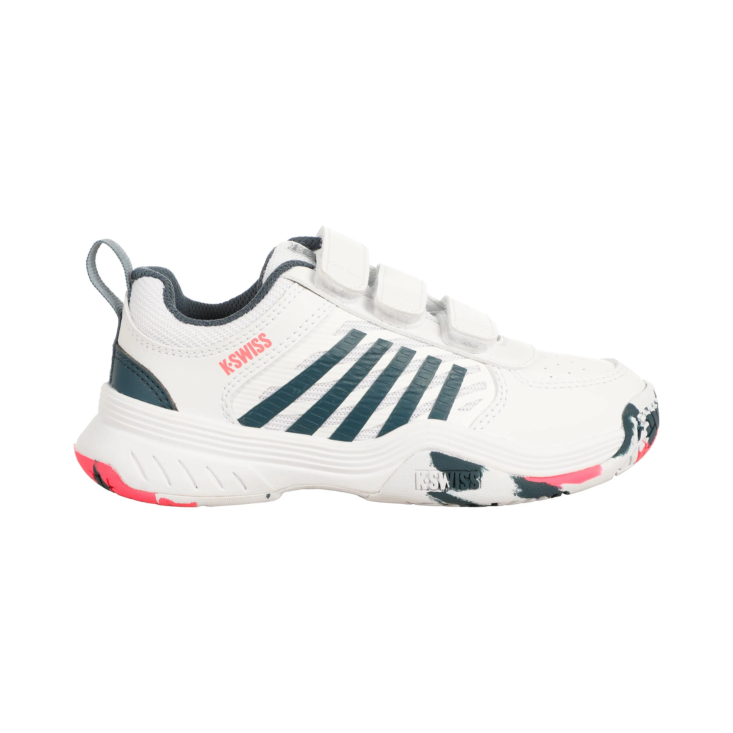 Court Express 2 Strap Allroundsko Barn-Vit,Petrol