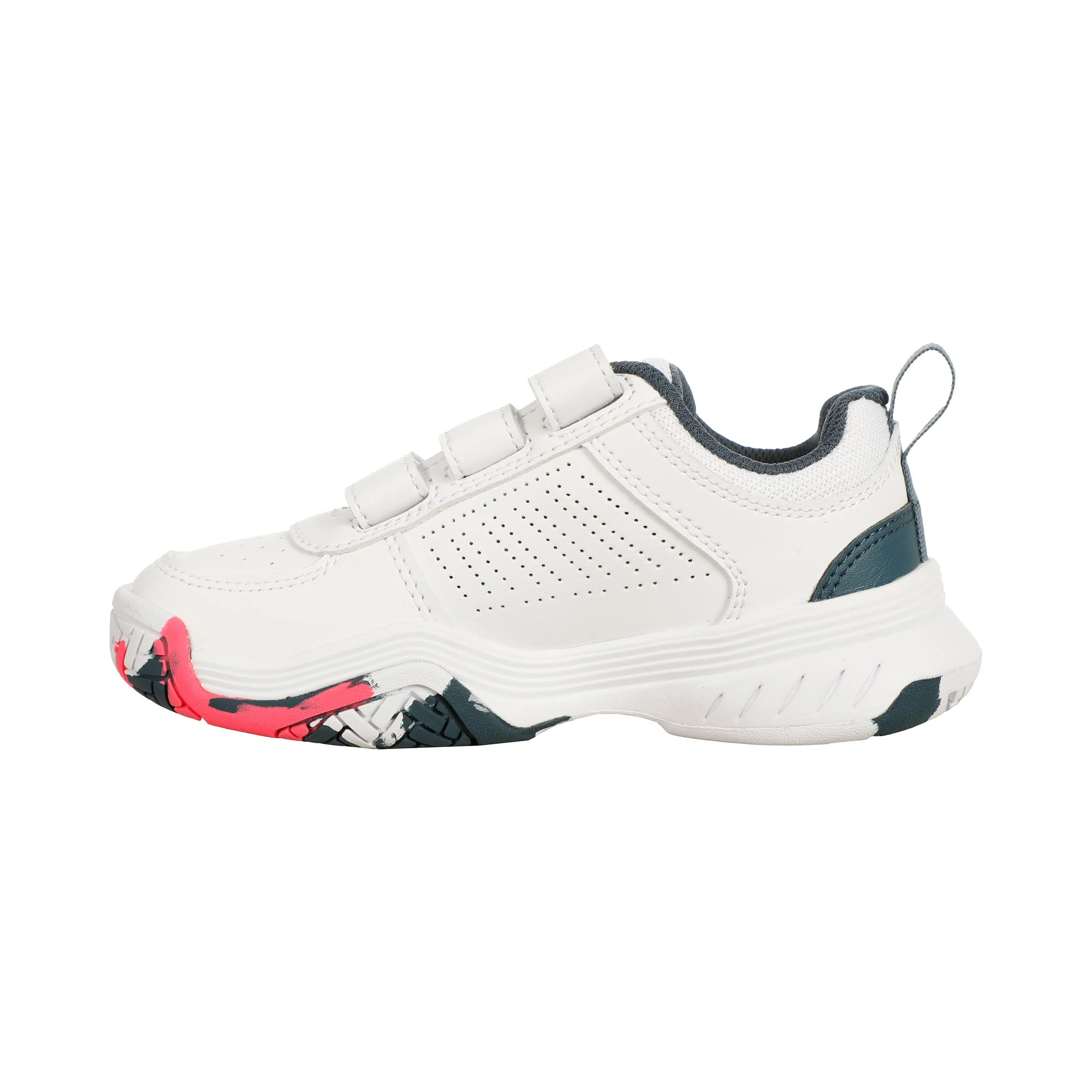Court Express 2 Strap Allroundsko Barn-Vit,Petrol - Image 2
